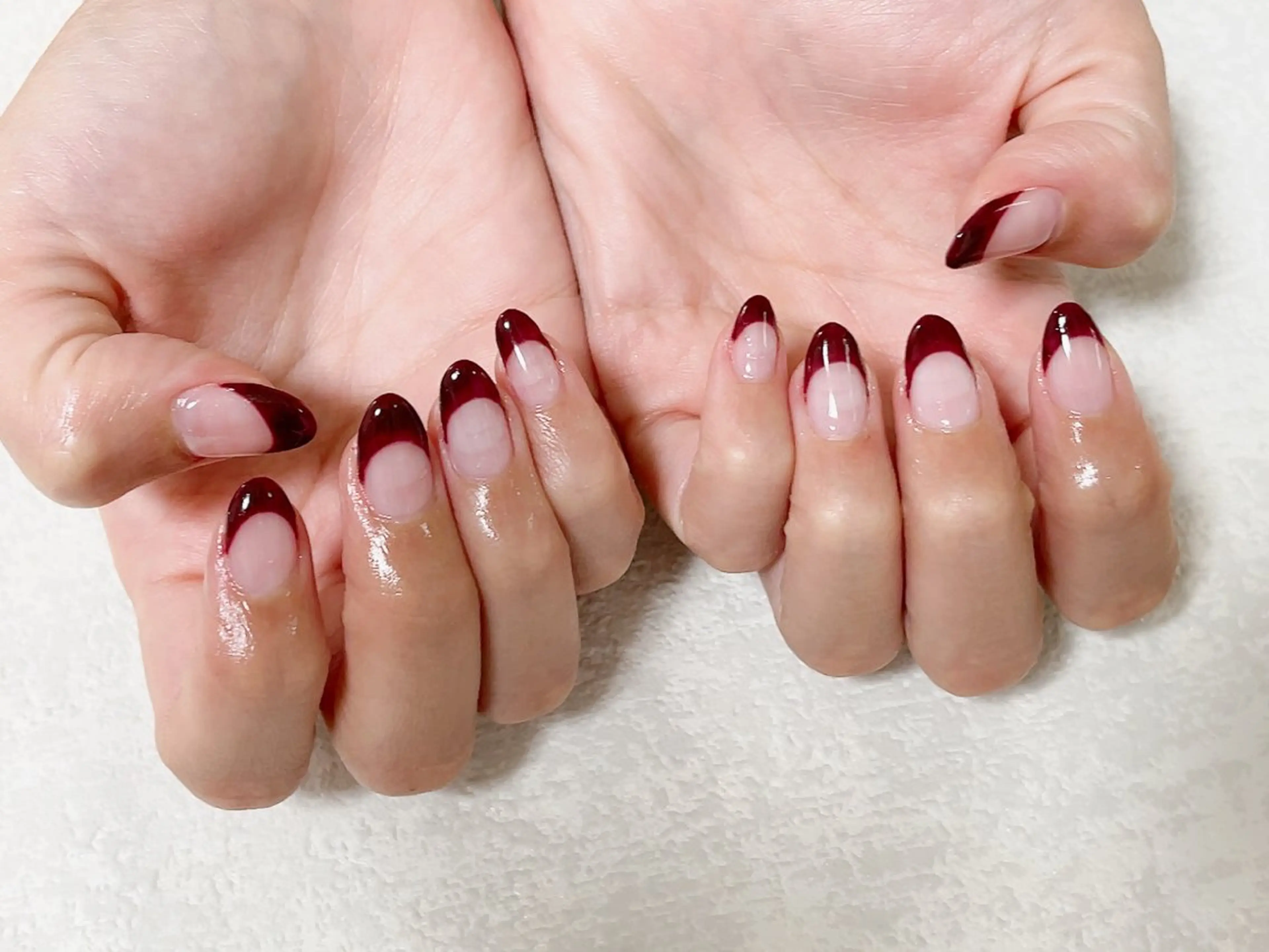 ネイル フレンチネイル ジェルネイル 韓国ネイル メンズネイル パラジェル Mogu nail 二子玉川のネイルデザイン