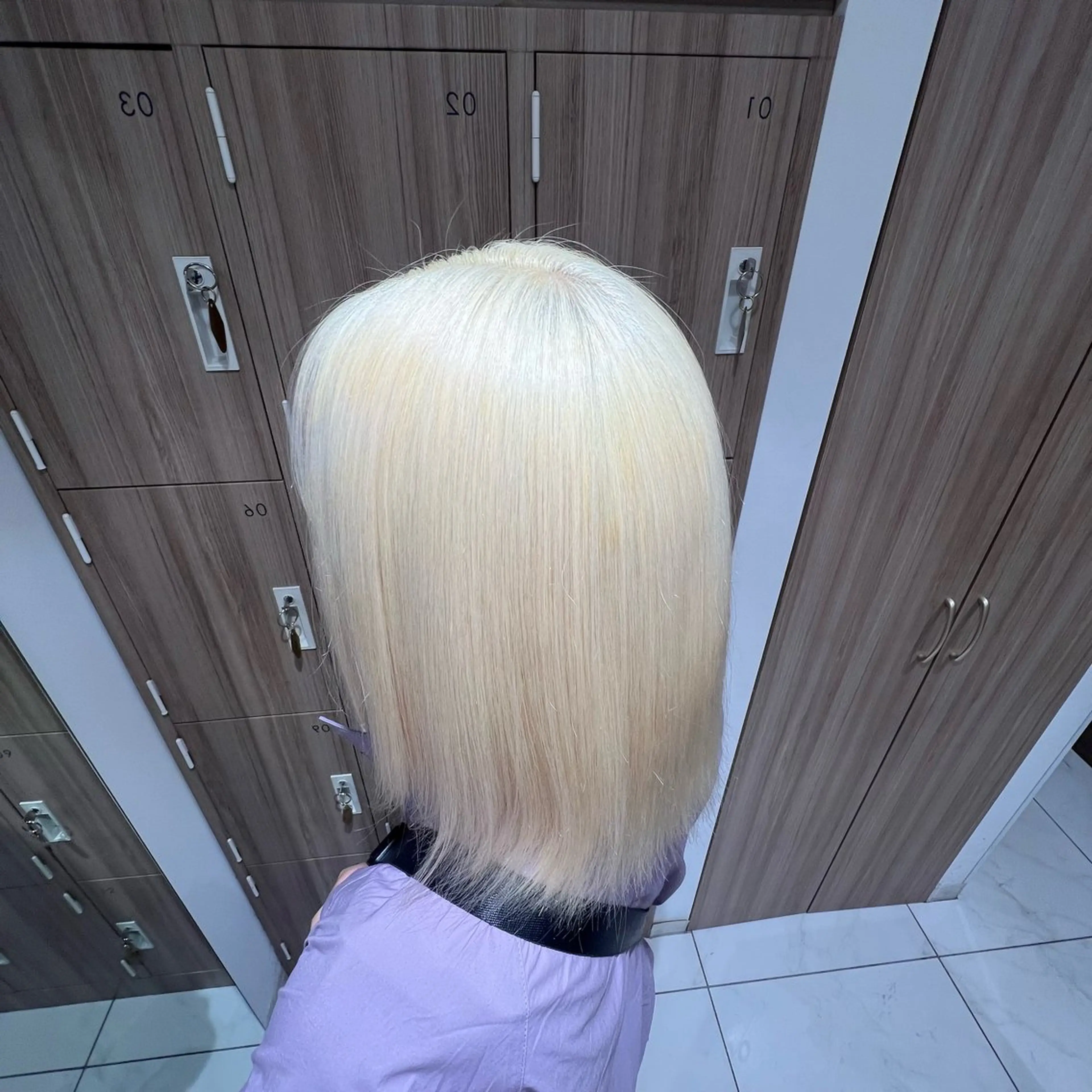 ミディアム カラー ブリーチ ブロンド miyu♡🎀 ブリーチカラー🩰♡のヘアスタイル