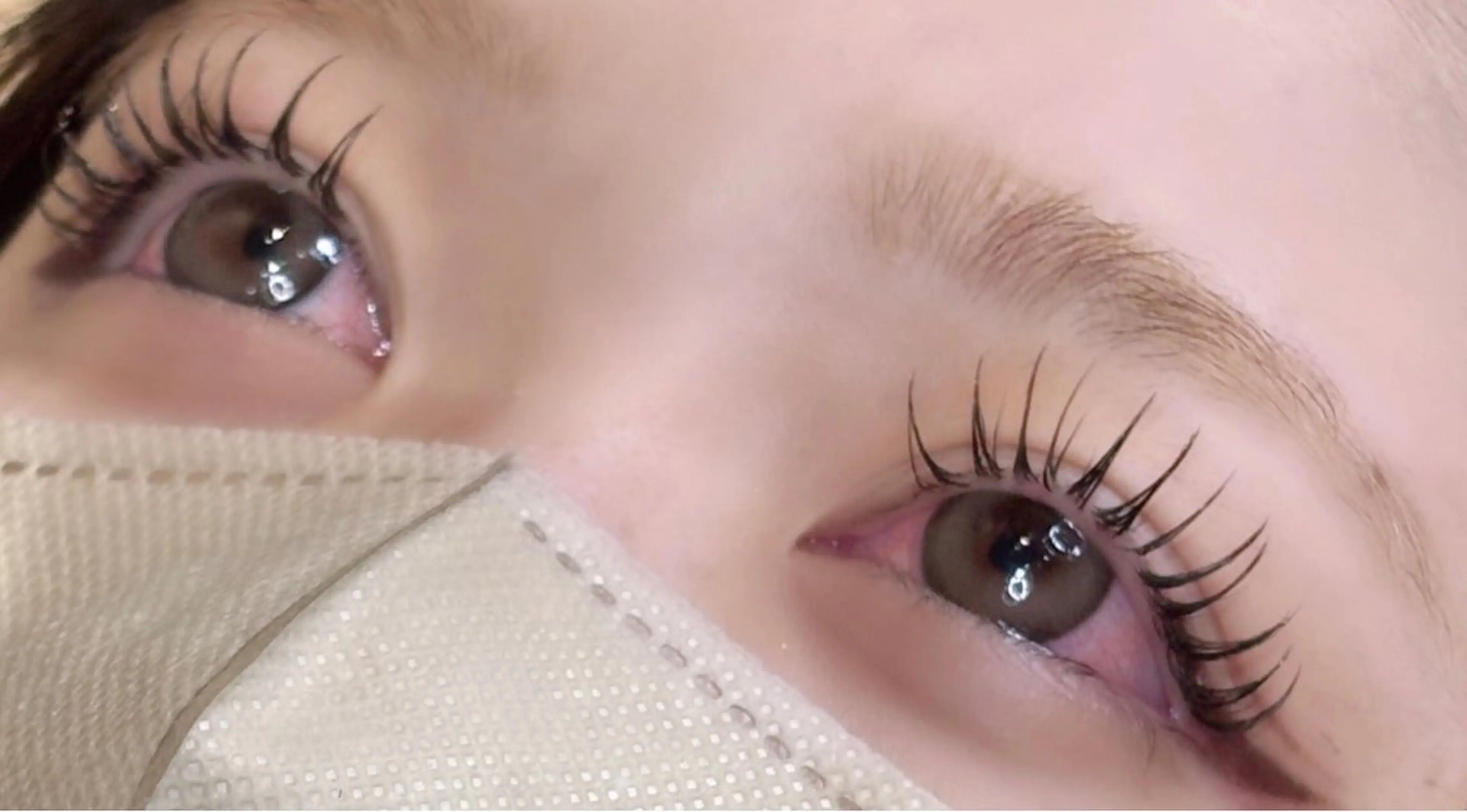 【まつぱ×マツエク】まつげパーマ×フラットラッシュ100本の写真