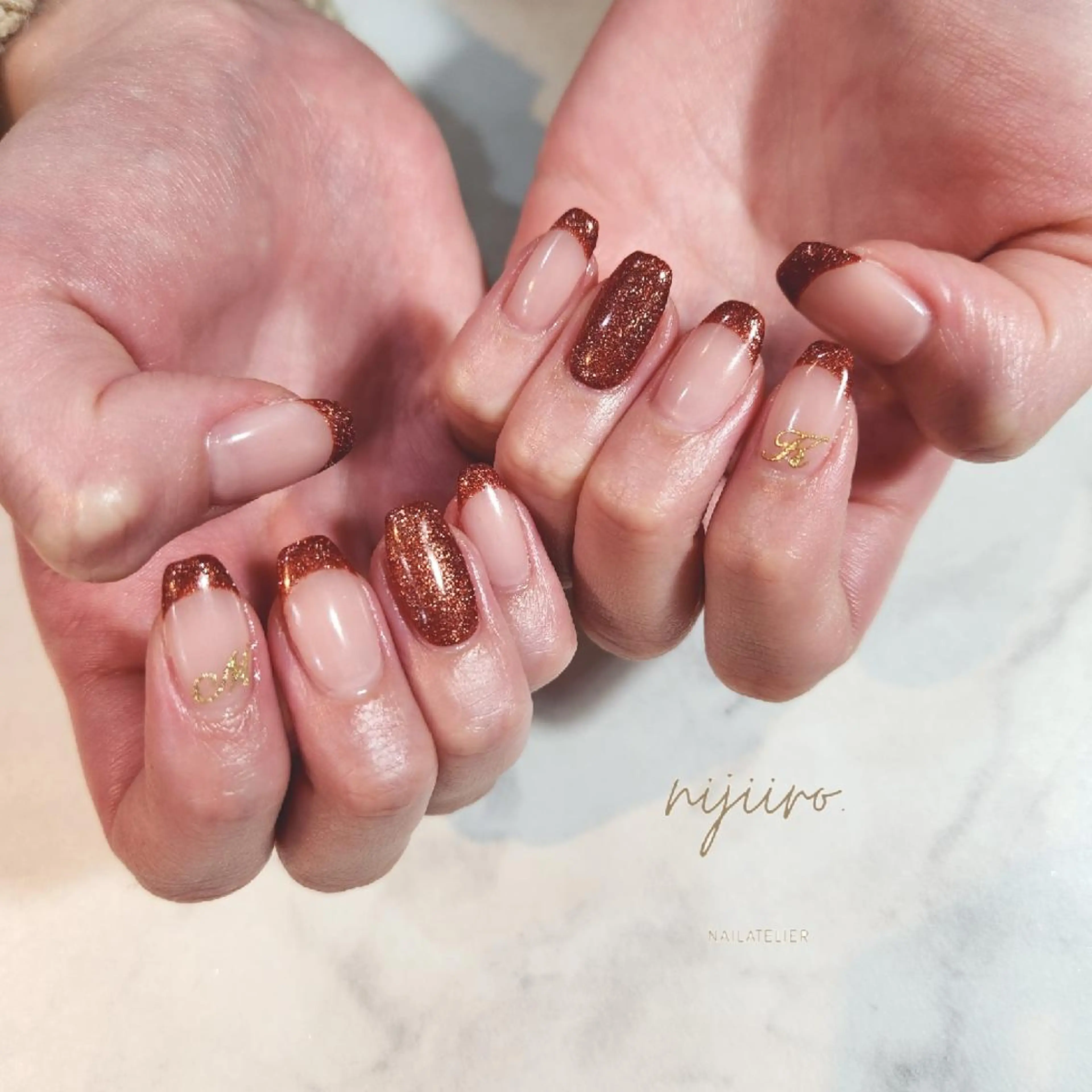 ネイル ハンドネイル nailatelier nijiiro.所属・nijiiro🌈 サトウのネイルデザイン