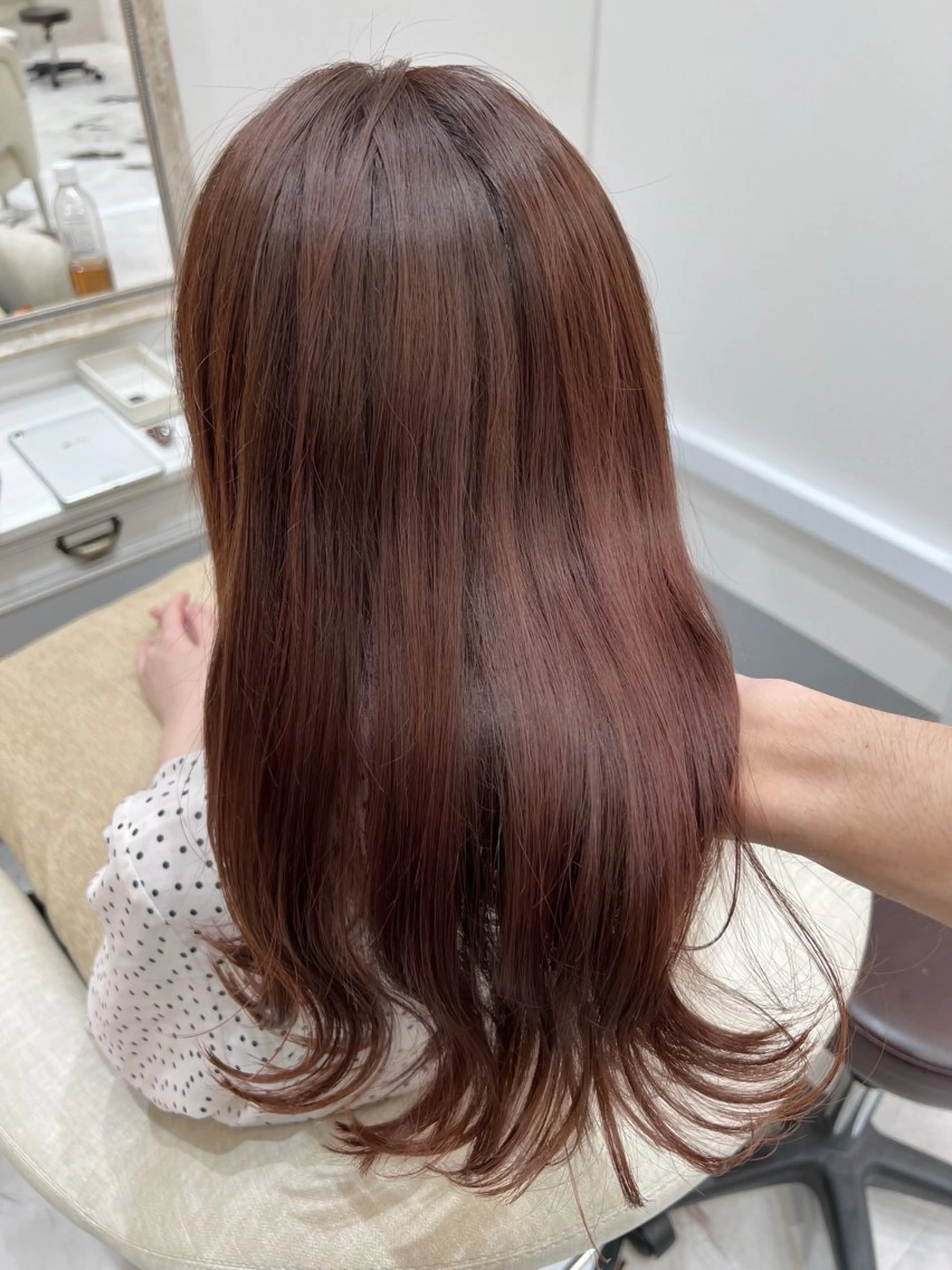 ロング カラー カット ヘアカラー トリートメント 縮毛矯正×艶カラー /中村勇太のヘアスタイル