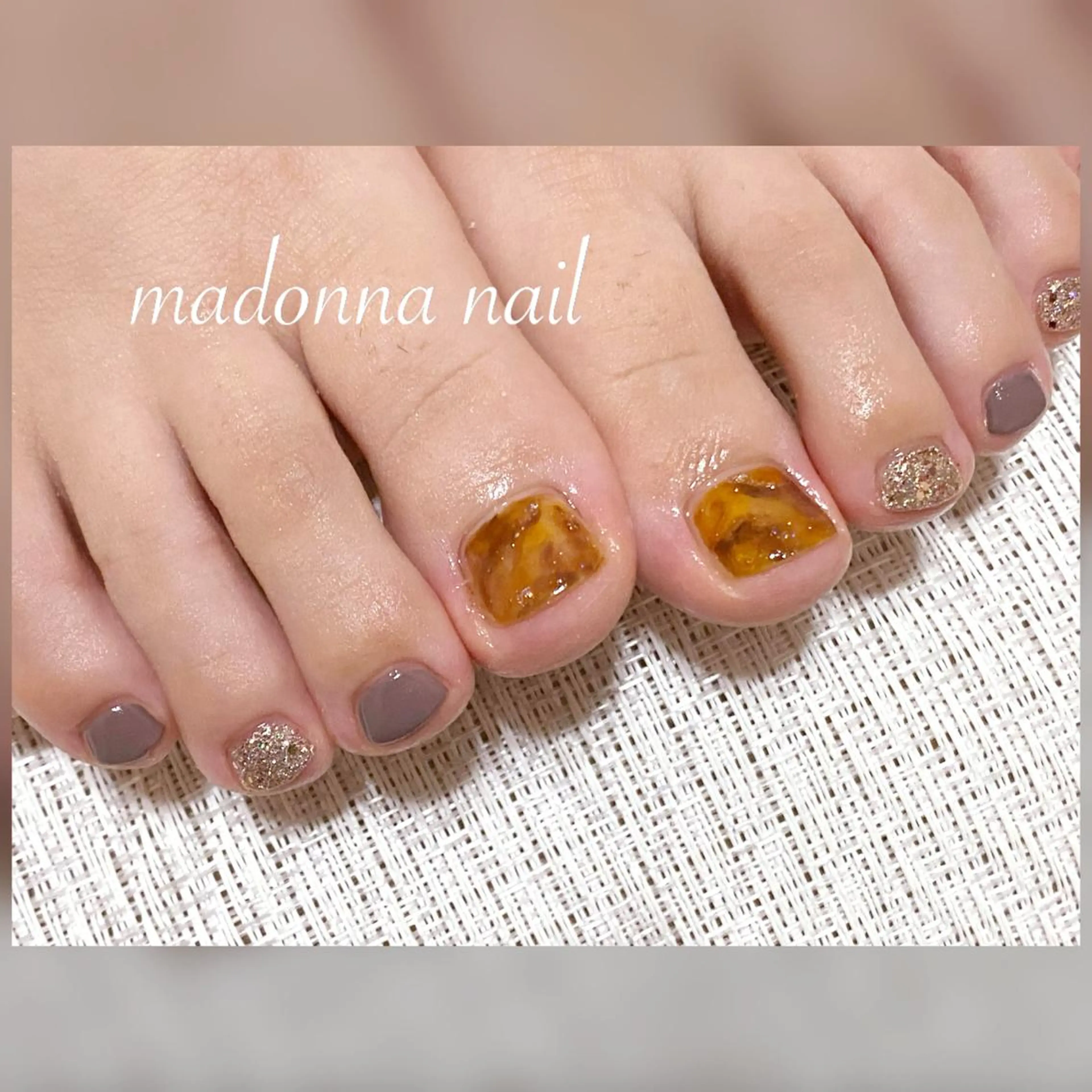 ネイル アートネイル フットネイル ワンカラーネイル 朝香 美佳のネイルデザイン