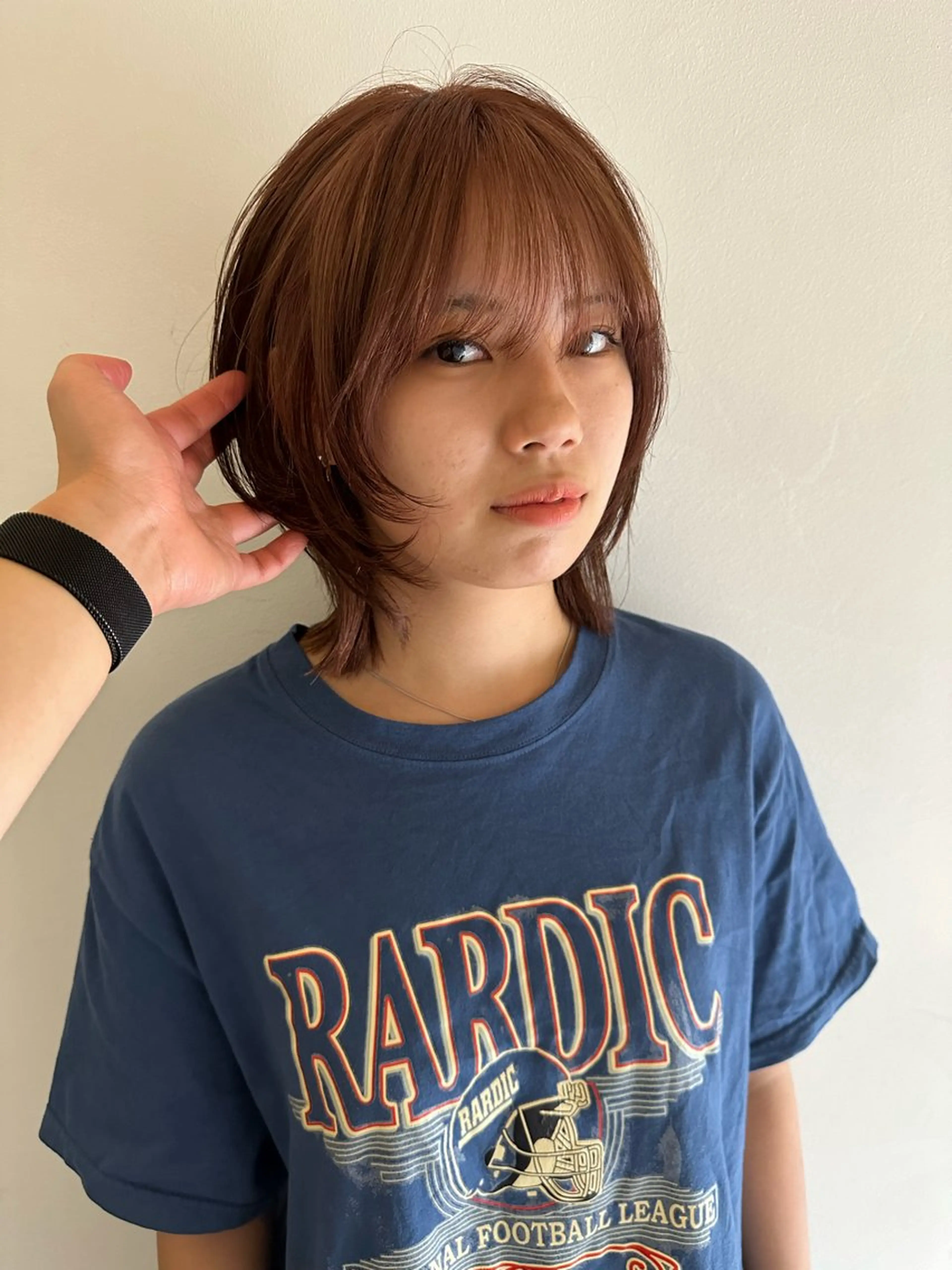 ミディアム カラー ピンクカラー Cinq所属・ハイライト🌟/ ボブ/豊田のヘアスタイル