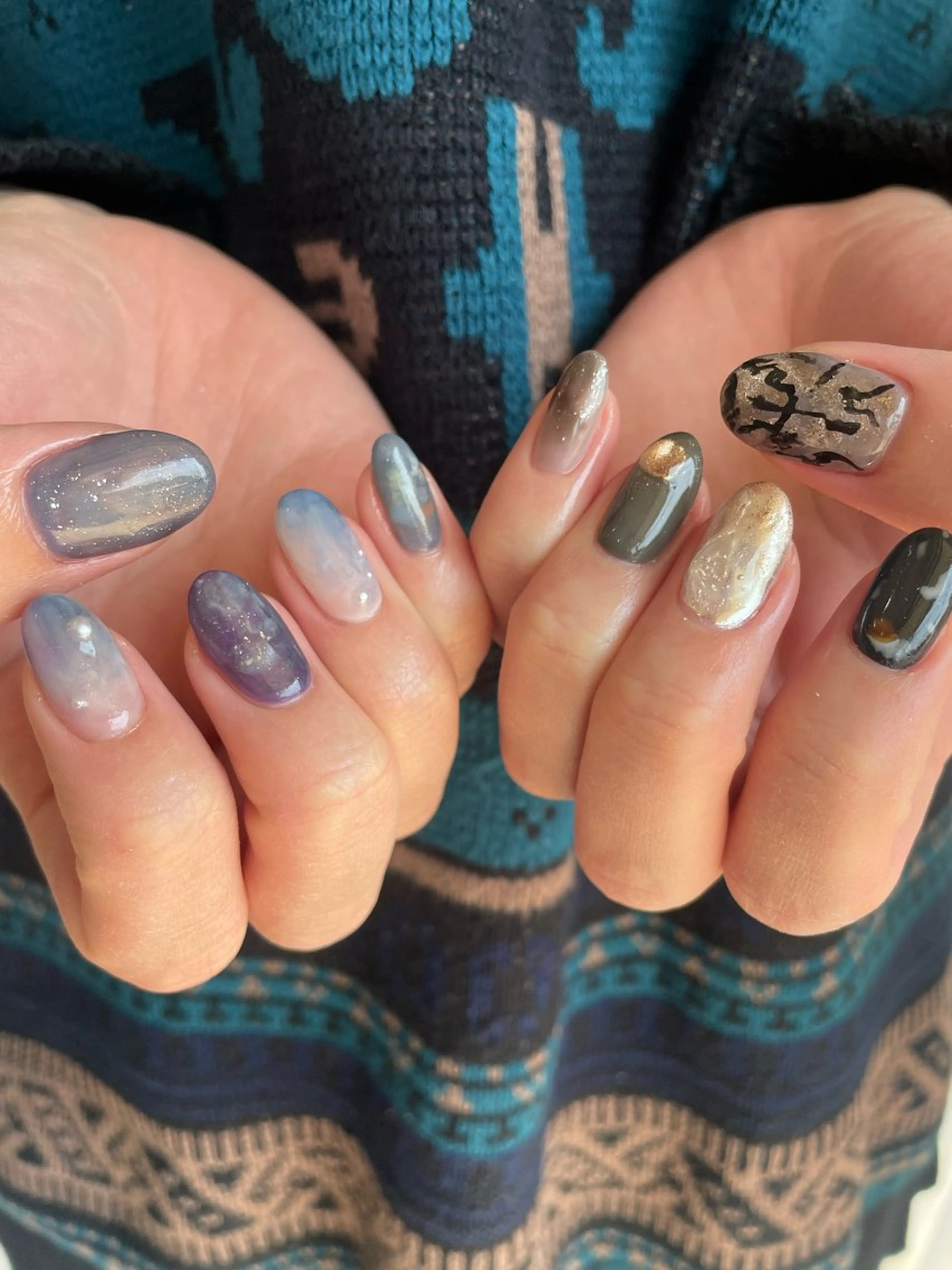 ネイル ニュアンスネイル ハンドネイル 【 Lea's 】 kaedeのネイルデザイン