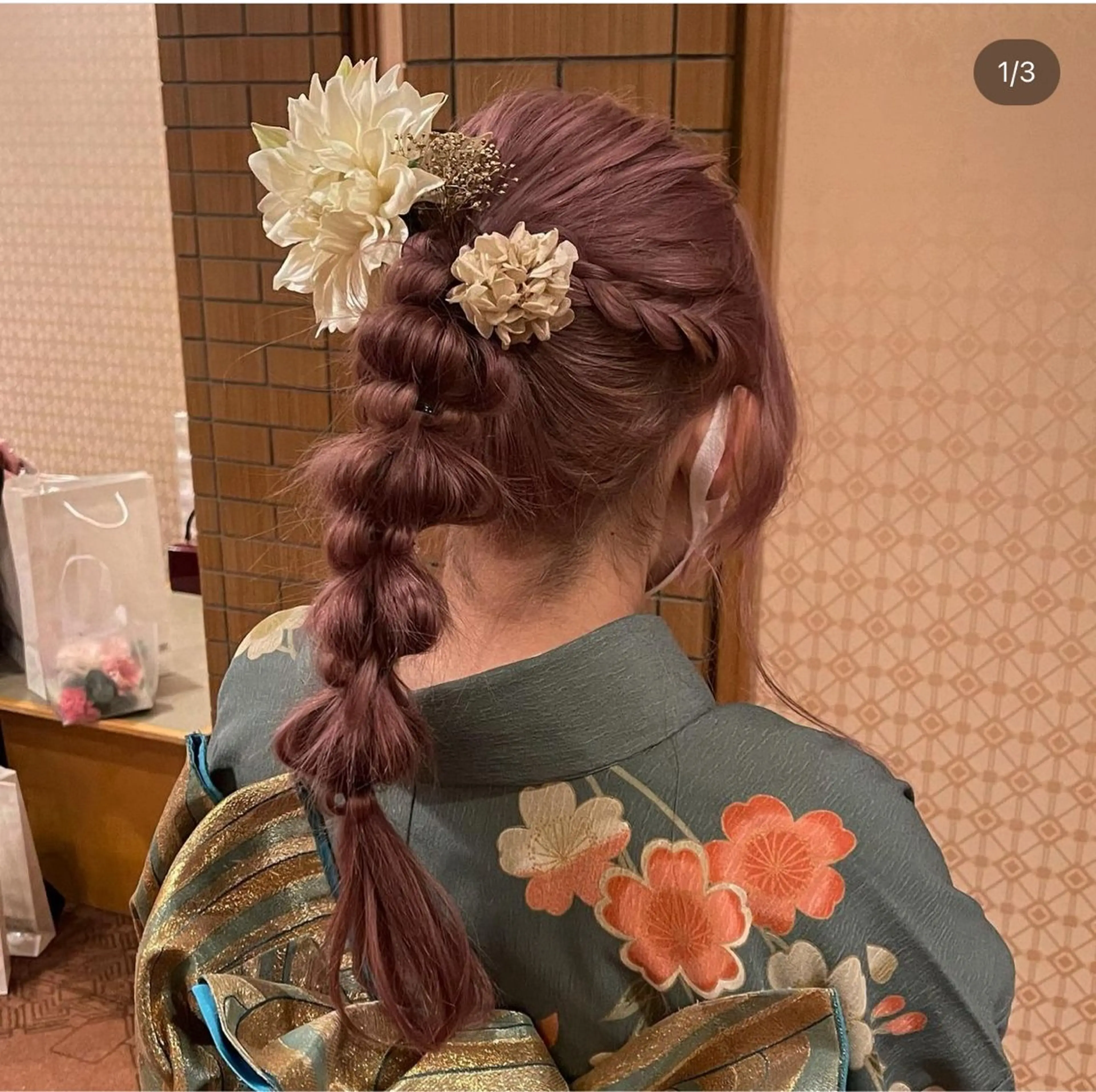 ミディアム ヘアアレンジ ヘアアレンジ/ 透明感カラー/まひろのヘアスタイル