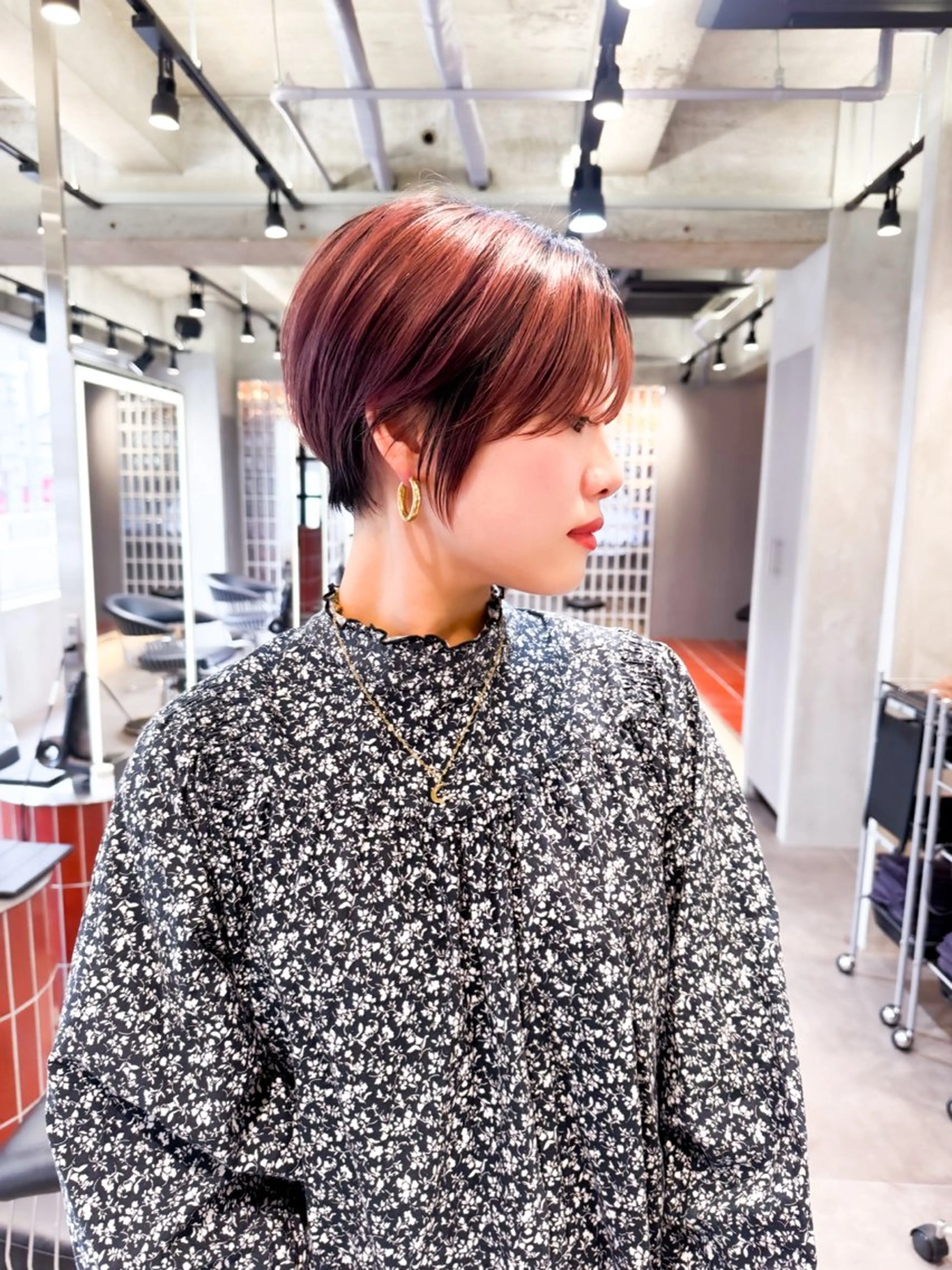 ショート カラー レッドカラー マニッシュショート ショートヘア カット ヘアカラー トリートメント ヘアセット カットが得意 🫧ショートボブ🫧のヘアスタイル