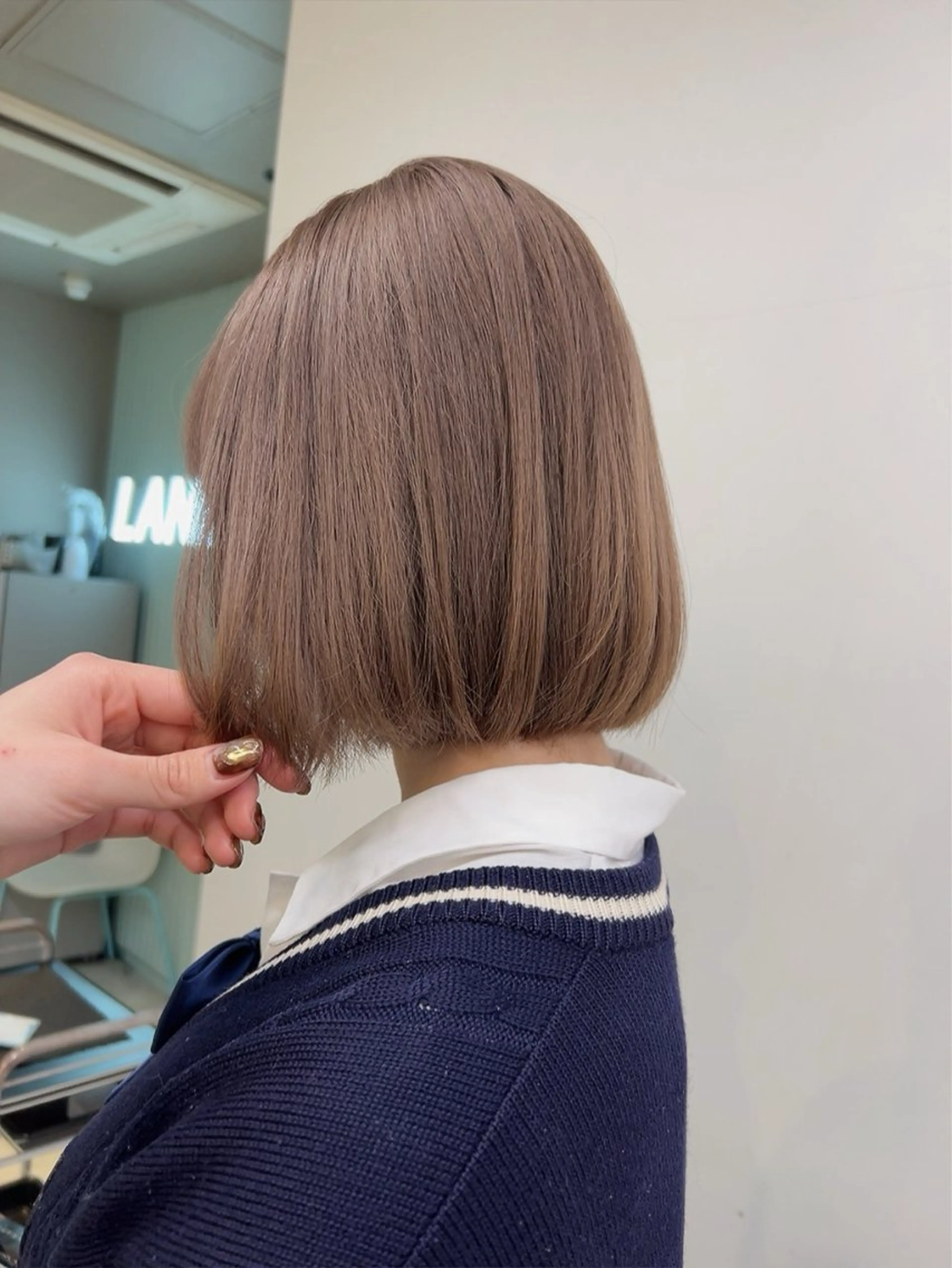 ショート カラー ヘアカラー トリートメント ヘッドスパ ヘアセット 🥞ベージュ系カラー 【すずきりほ】🥞のヘアスタイル