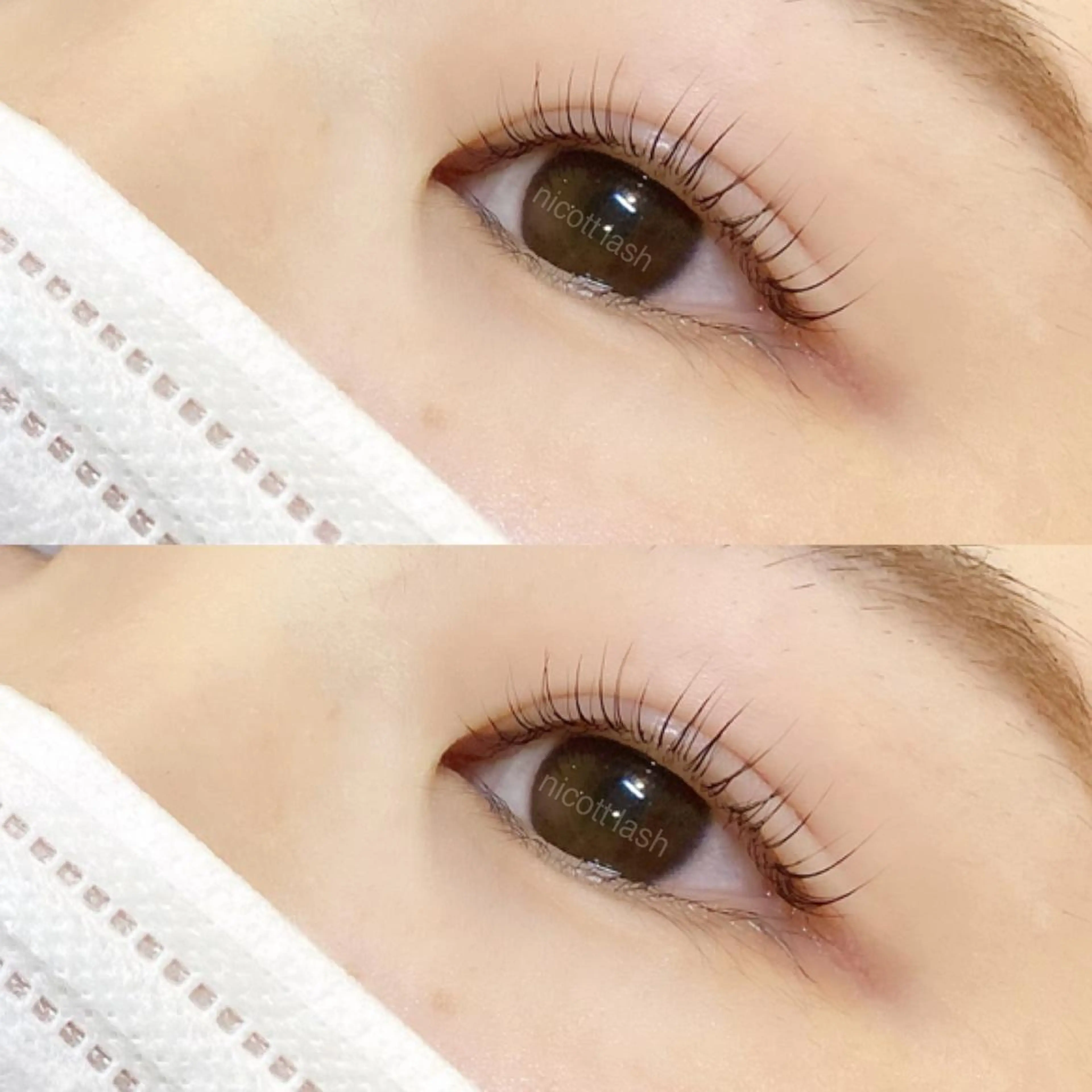 マツエク・マツパ パリジェンヌラッシュリフト sarah 反葉のマツエク・マツパデザイン