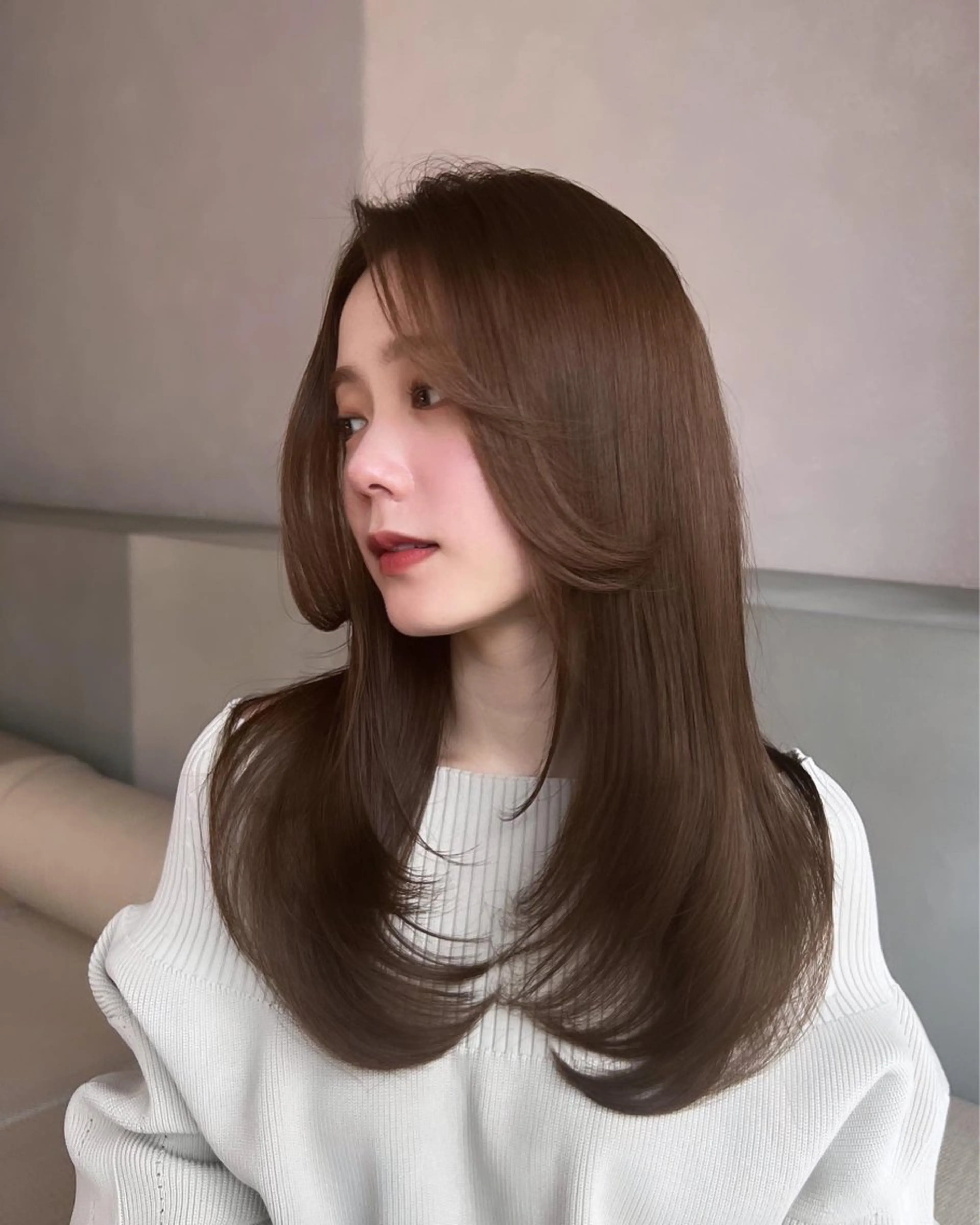 ミディアム レイヤーカット 似合わせカット レイヤーカット/ くびれヘア佐藤大空のヘアスタイル