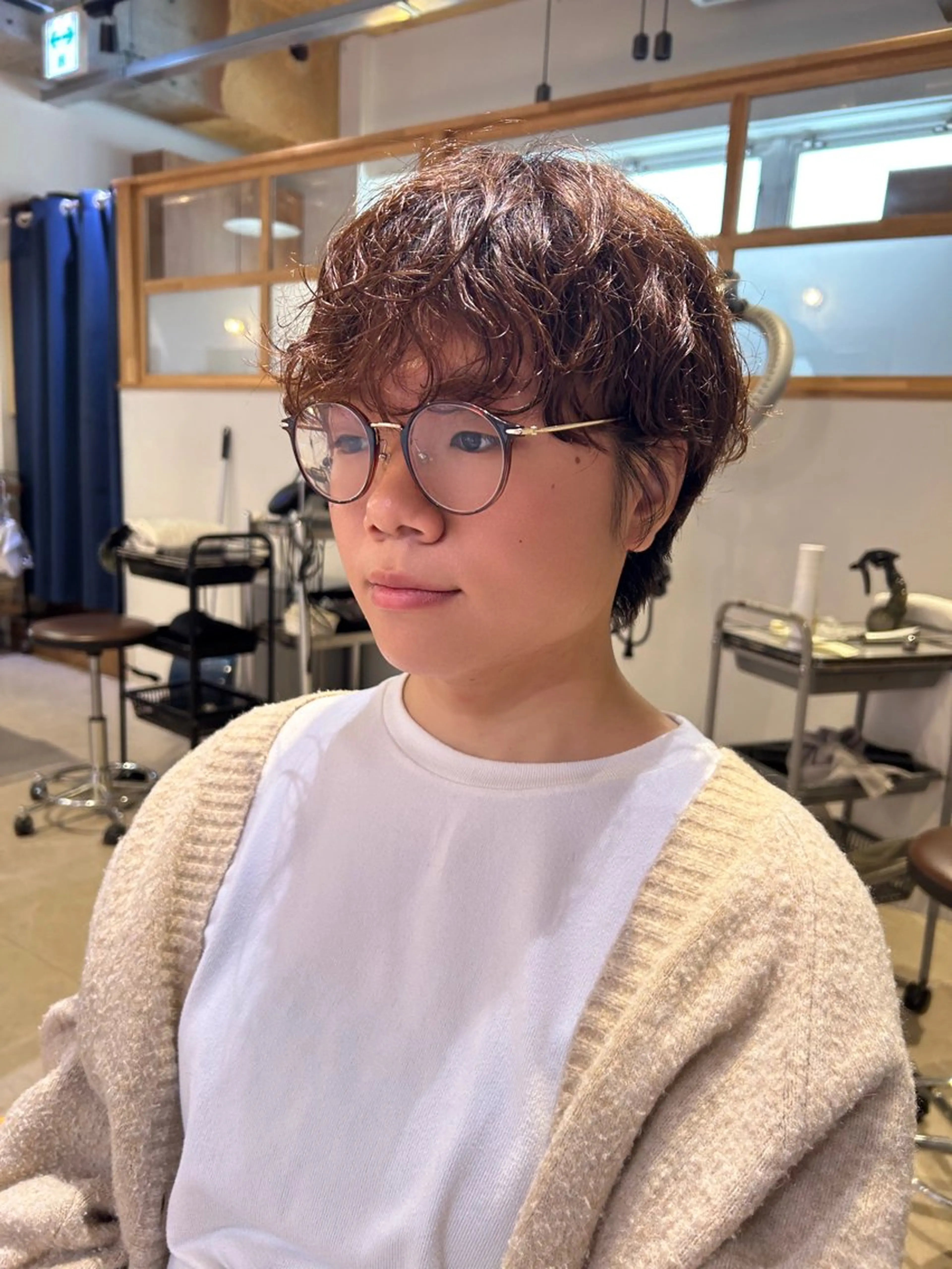 ショート パーマ ハンサムショート ショートヘア カット パーマ SHICUNE /ミホのヘアスタイル