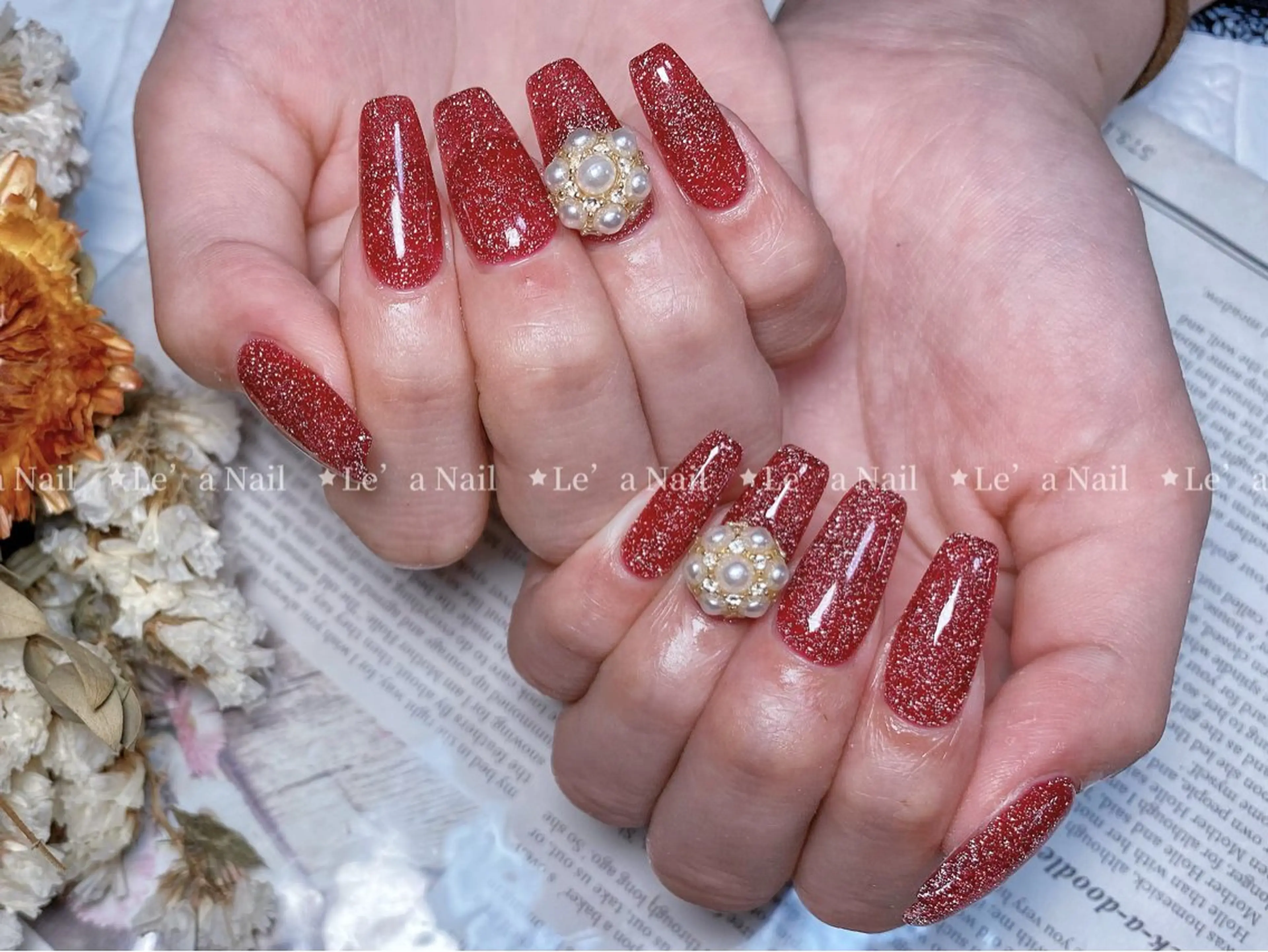 セミロング カラー ネイル Lea NAILsalon所属・Le’a NailSalonのネイルデザイン