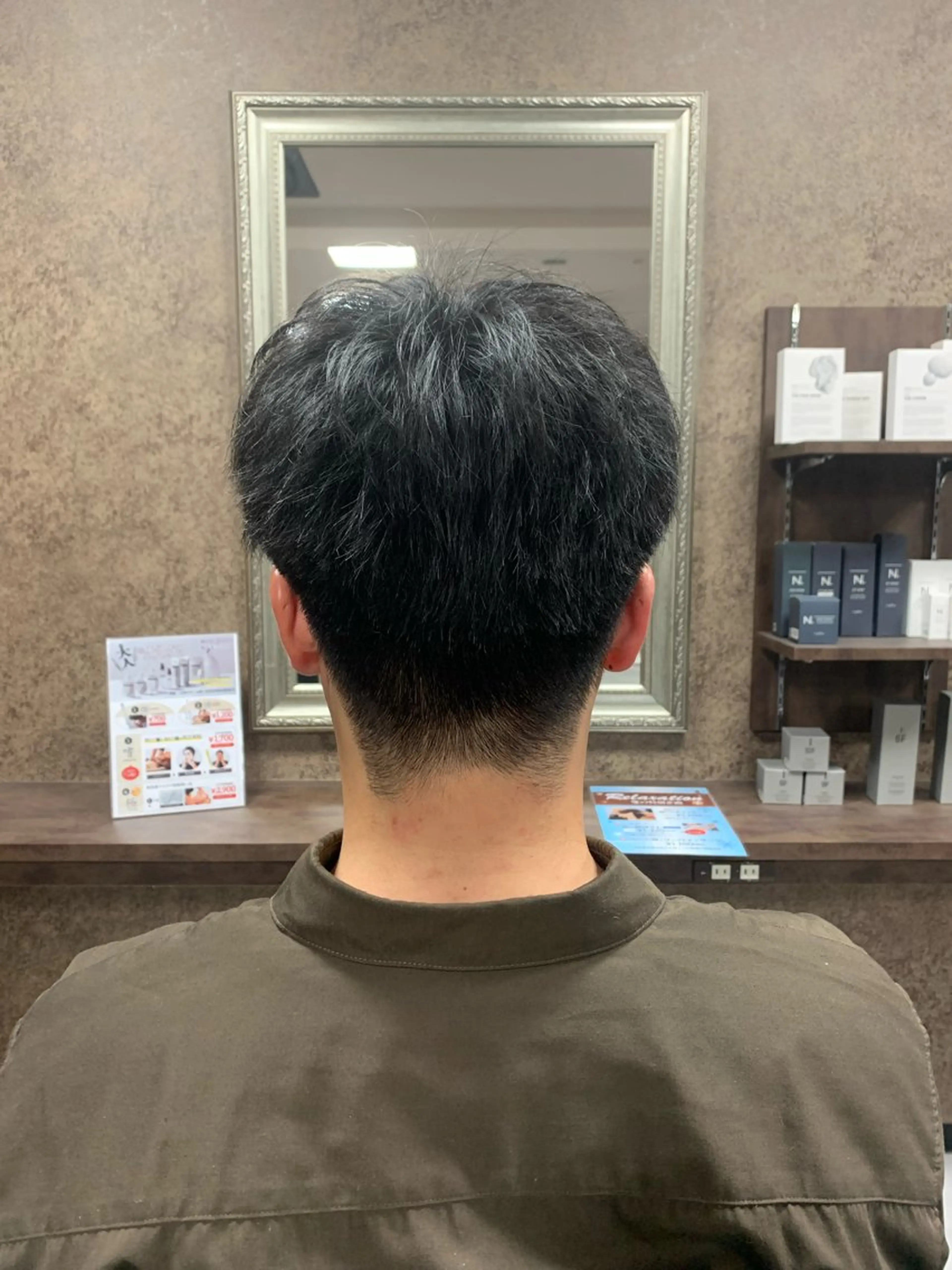 メンズ 刈り上げ バーバーショップ涼桜新町店所属・田中大 パーマ/メンズカットのヘアスタイル