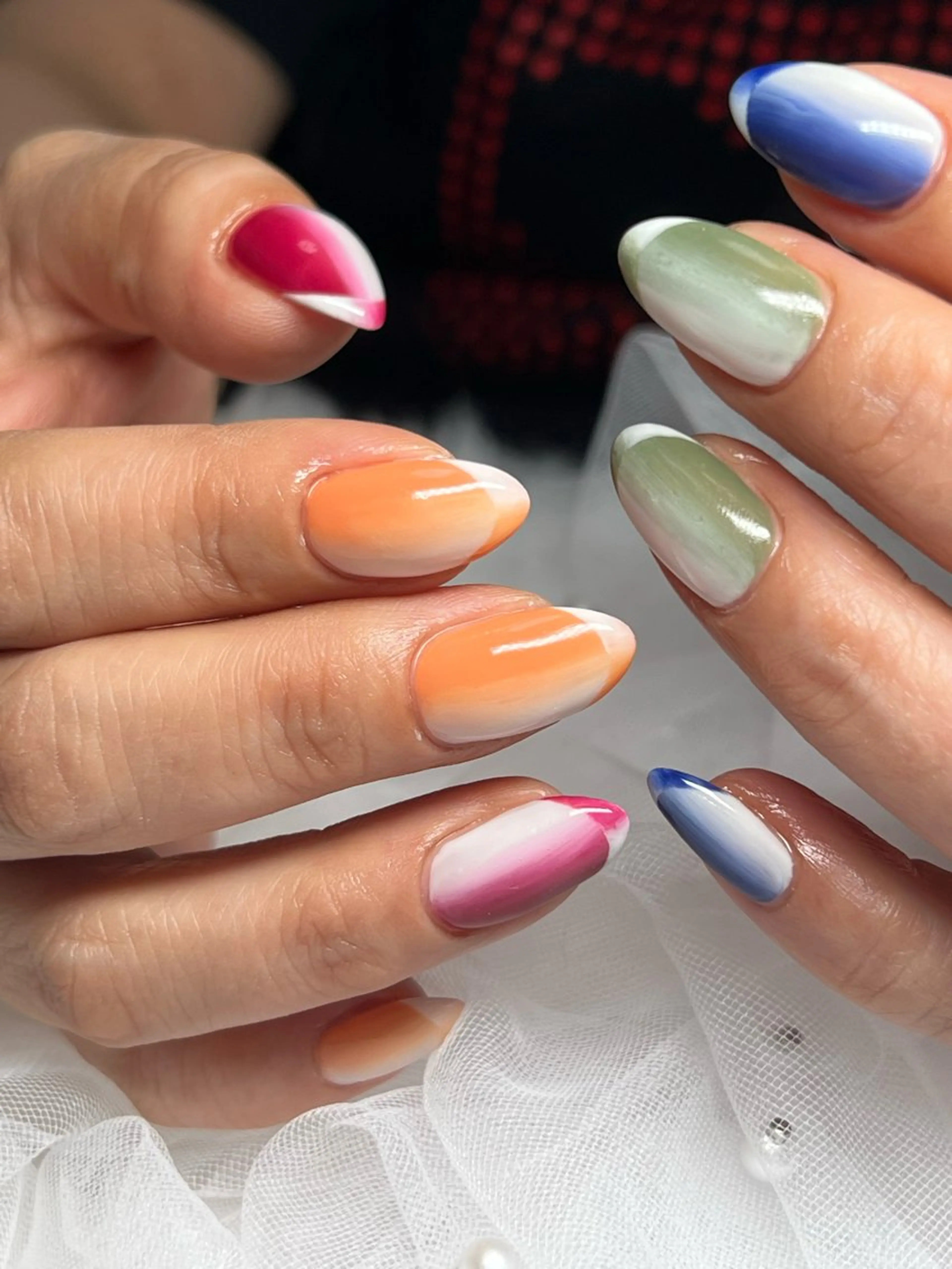 ネイル 持ち込み ハンドネイル 鮎川 沙希のネイルデザイン