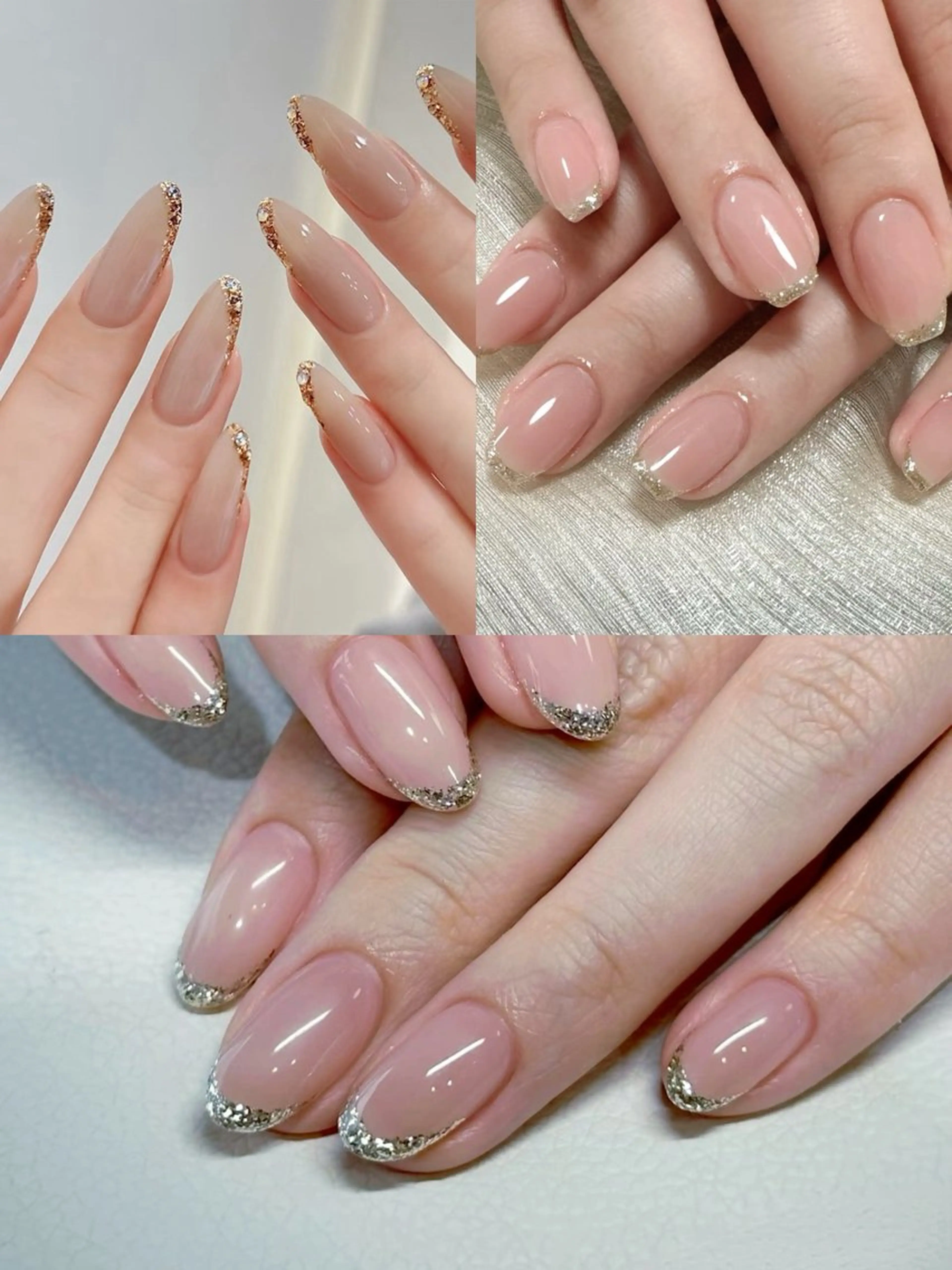 今月限定🉐艶ワンカラーベース+ラメ10本線入り無料¥3980円ソフトジェルオフ無料の写真