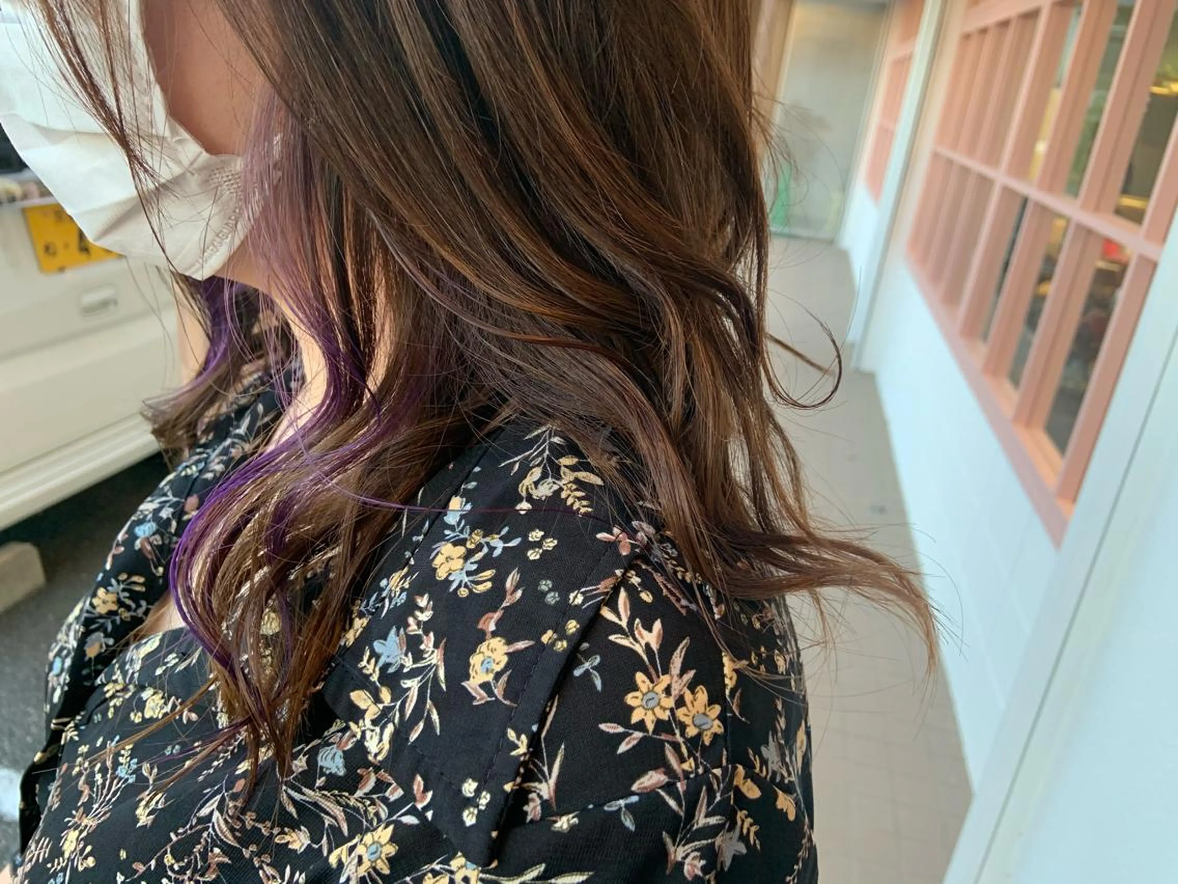 ミディアム ヘアアレンジ カット ヘアカラー トリートメント 山下 加織のヘアスタイル