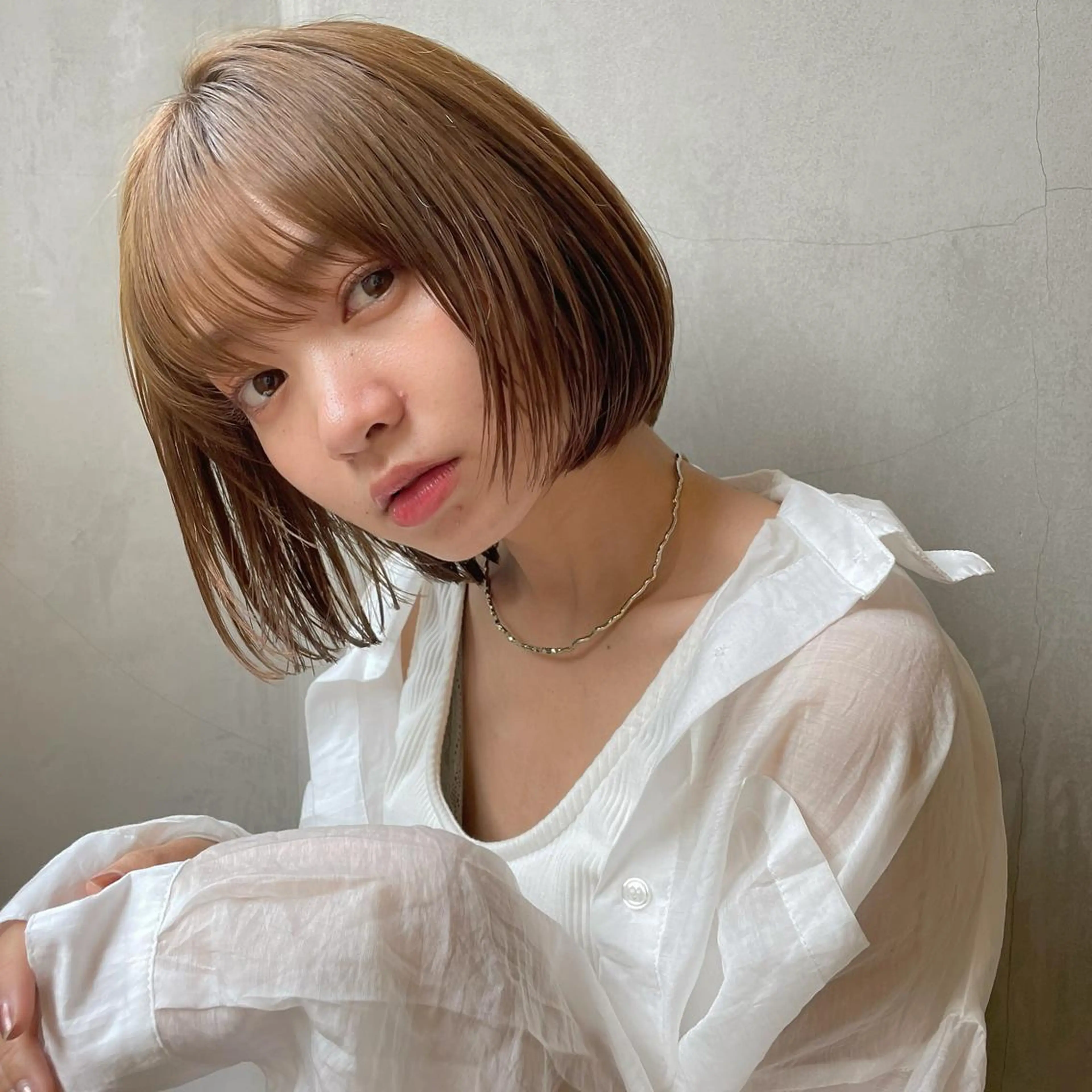 ショート カラー ブラウンカラー ナチュラルブラウン ボブ 🫧透明感ヘア🫧 🧸竹花　彩希🧸のヘアスタイル