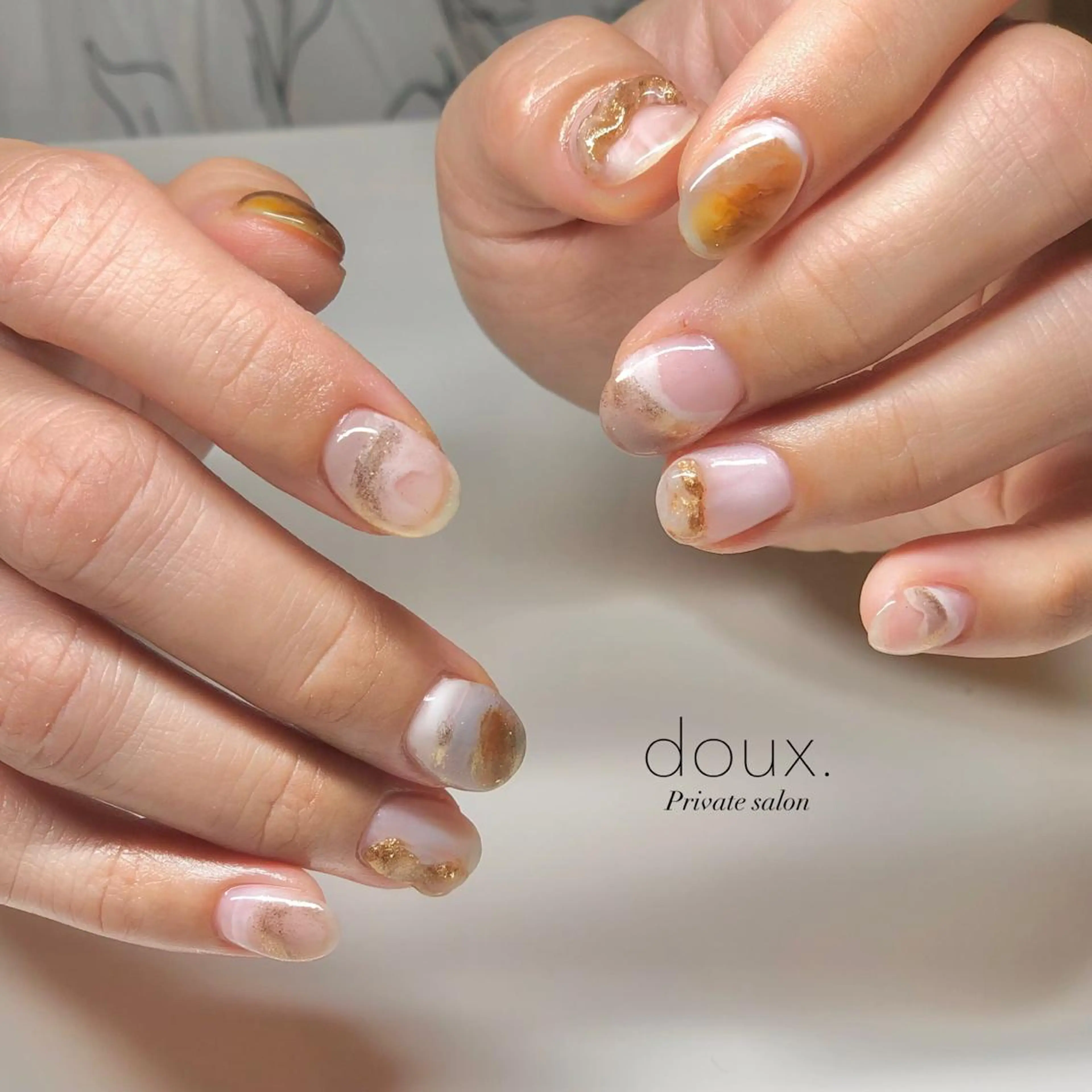 ネイル 大理石ネイル(マーブル) doux. nailのネイルデザイン