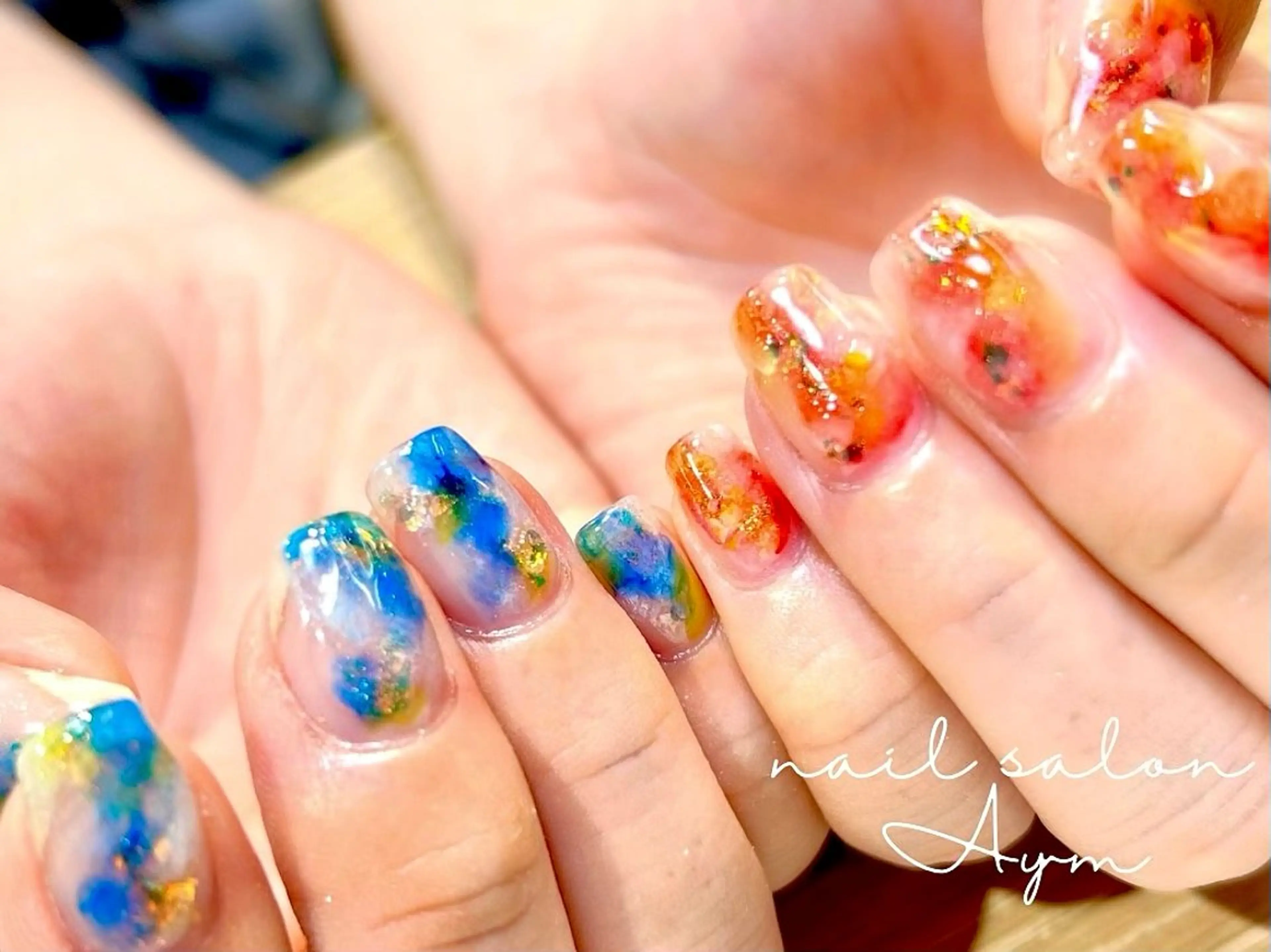 ネイル ニュアンスネイル nail salon Aymのネイルデザイン