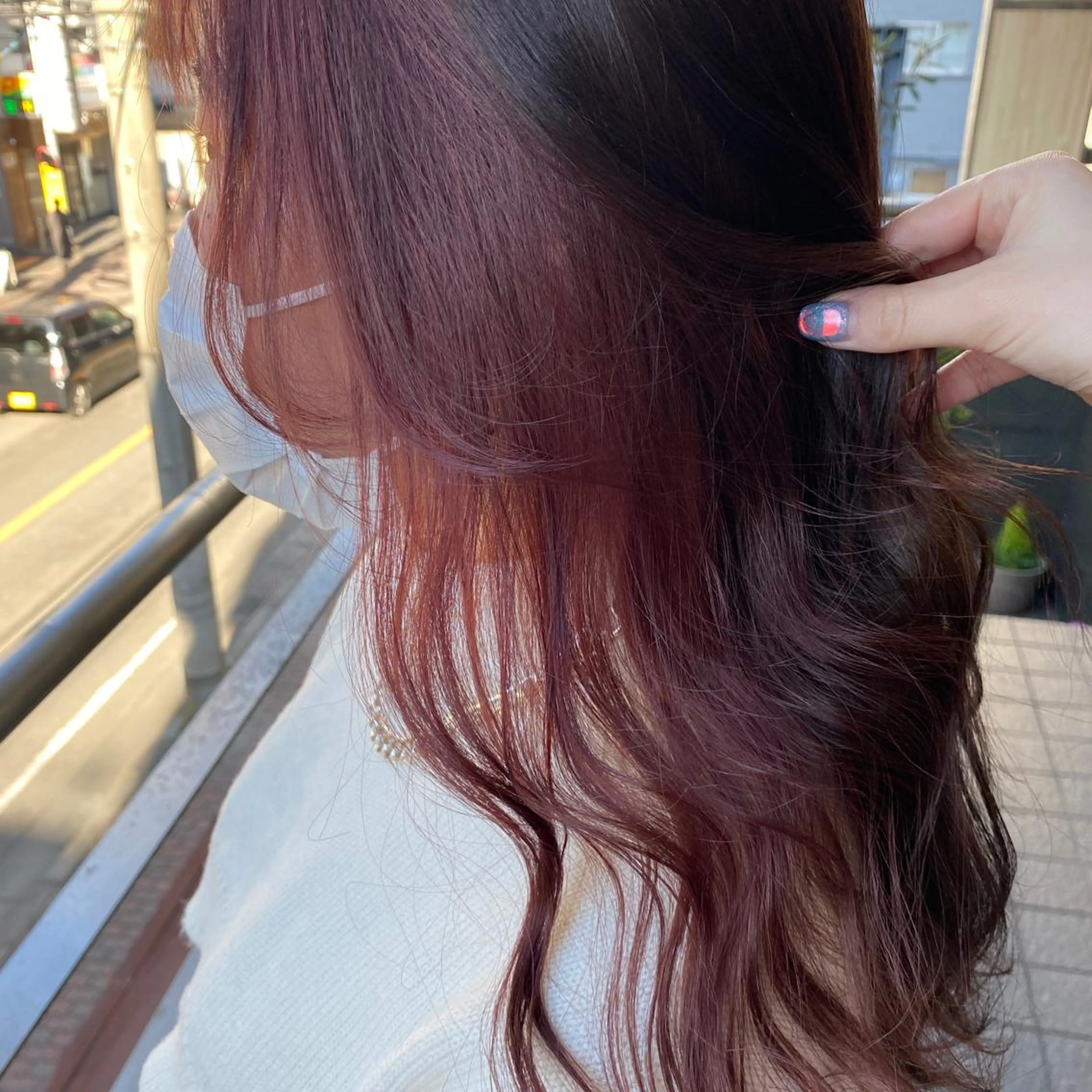 ロング カラー 舟橋 りんかのヘアスタイル