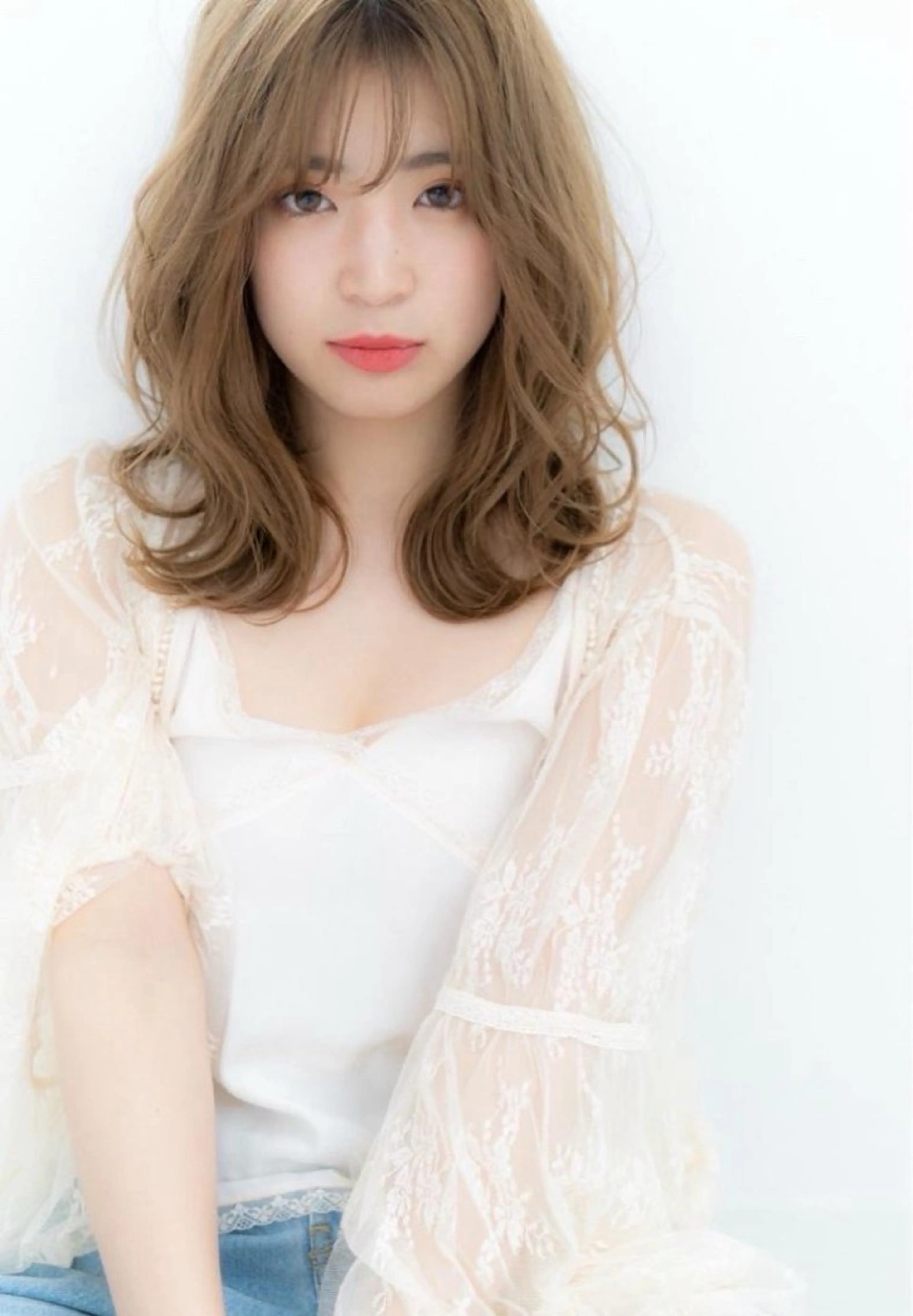 カラー 🫧艶髪カラー/ナチ ュラルヘア🌿まつきのヘアスタイル