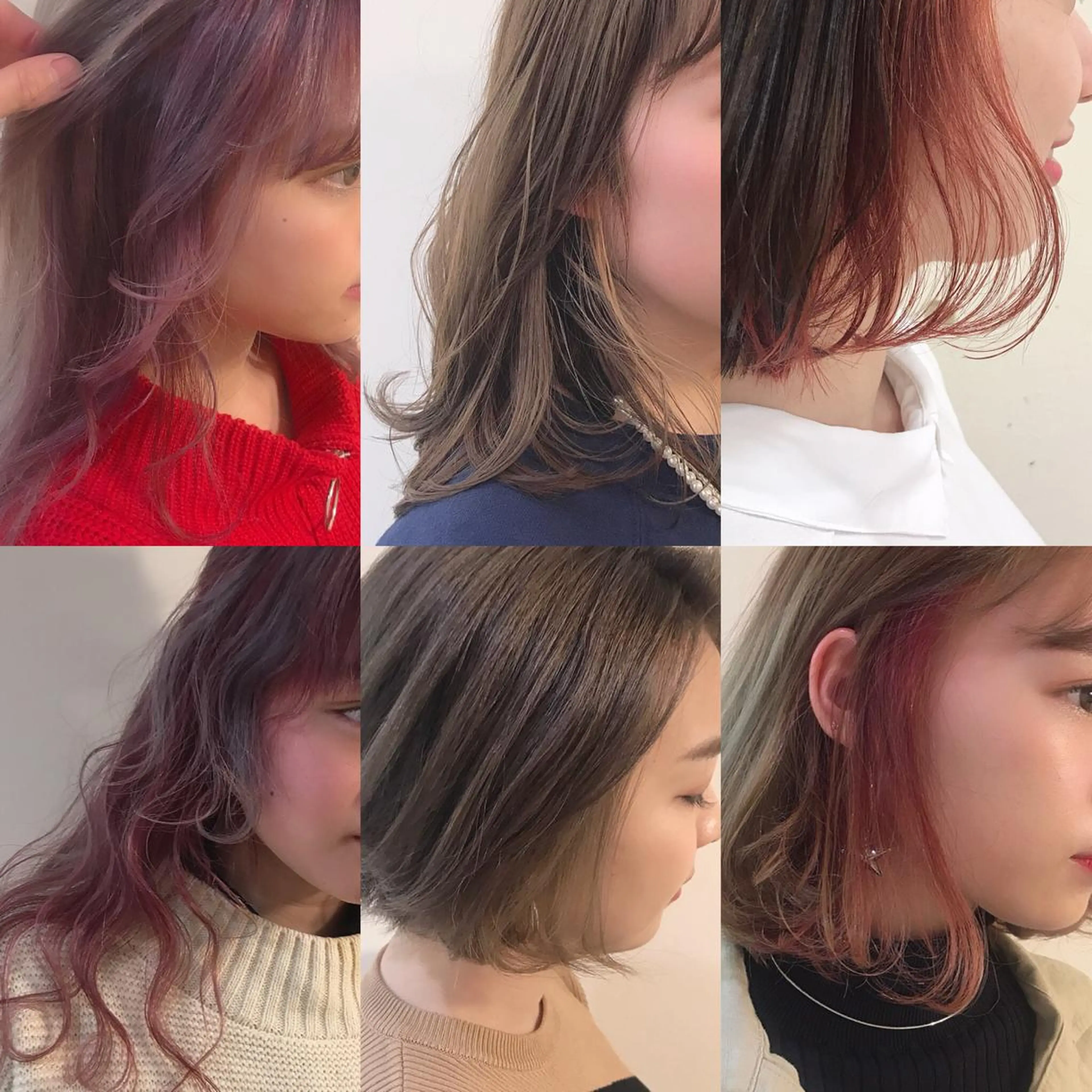 カラー ブリーチ ケアブリーチ インナーカラー * 透明感カラー c h i h o *のヘアスタイル