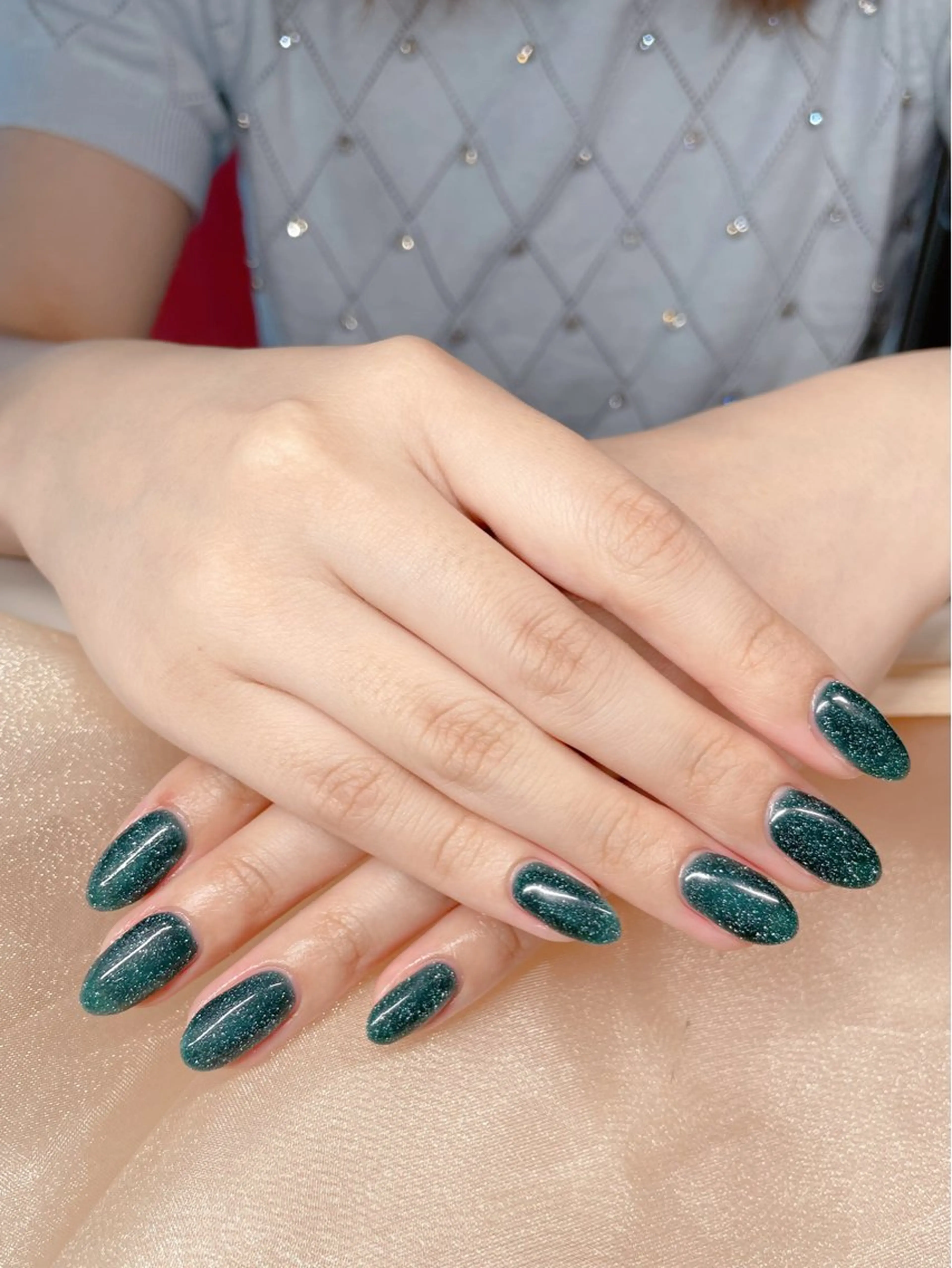 ネイル ラメ(グリッター) ワンカラーネイル Orchid Nailのネイルデザイン