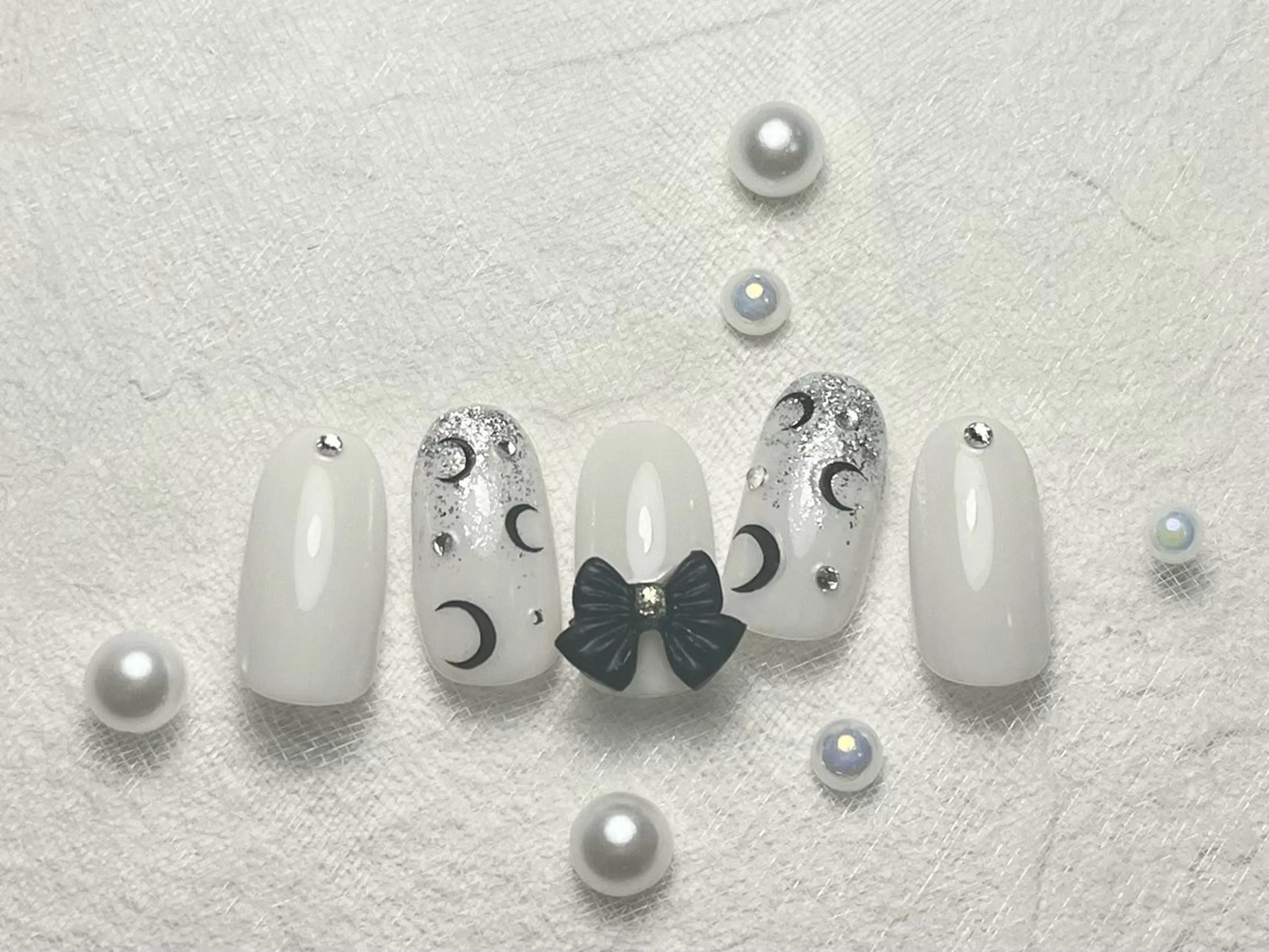 ネイル オーロラネイル フットネイル フレンチネイル ジェルネイル マグネットネイル kiki nail たまプラーザのネイルデザイン