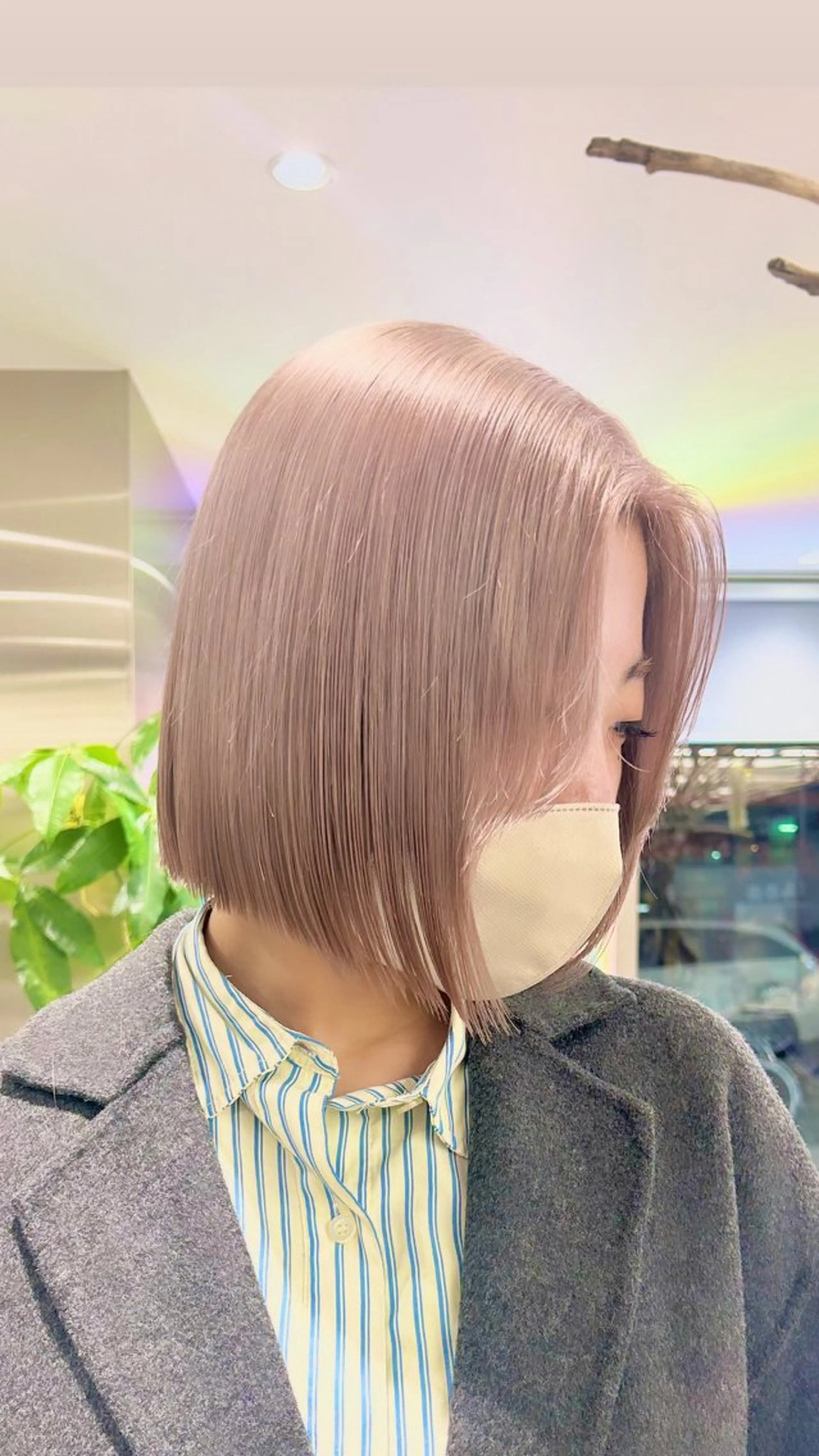 ミディアム カラー カット ヘアカラー トリートメント メンズ/ボブ/パーマ /くるみのマツエク・マツパデザイン