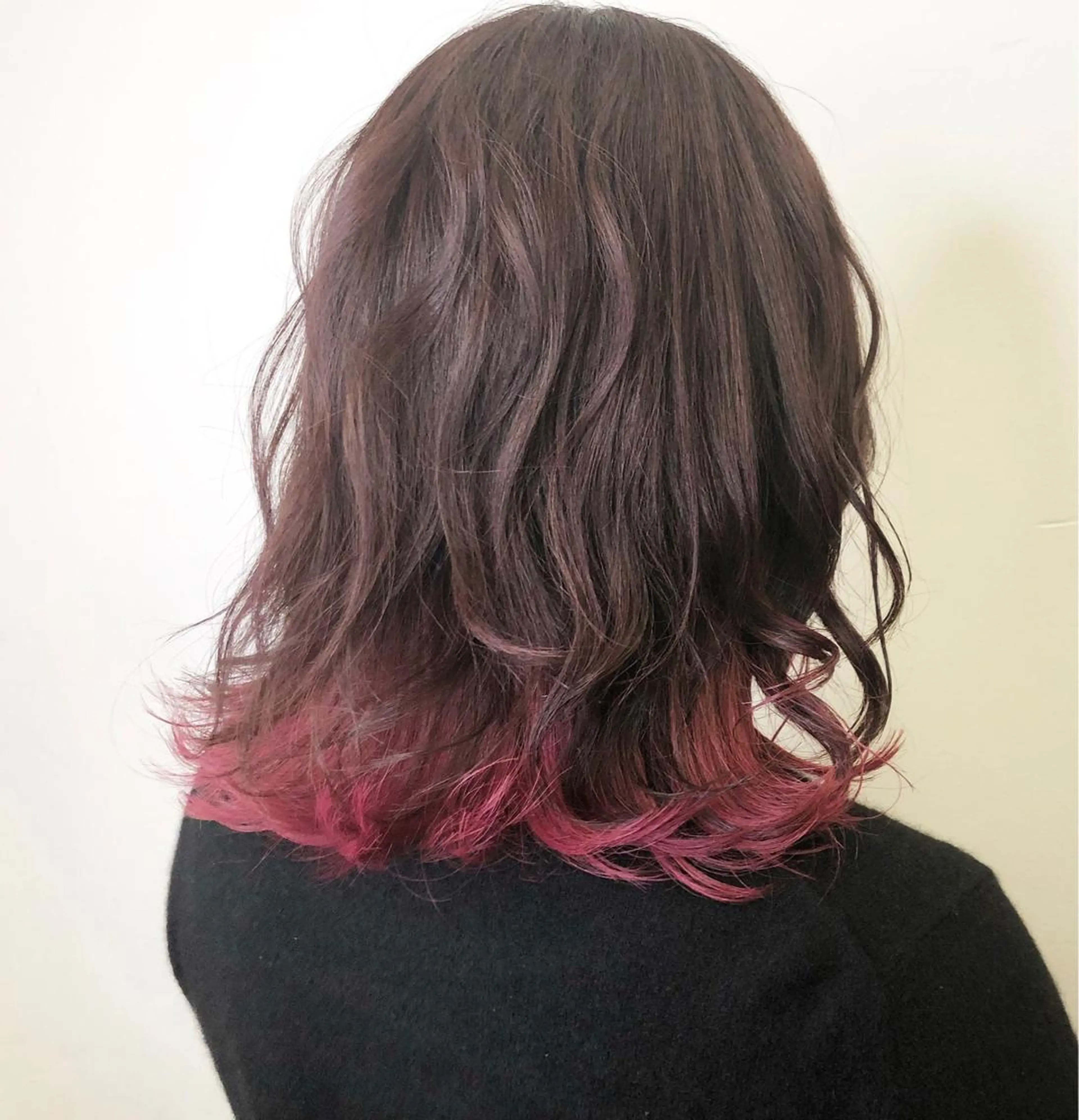 ミディアム ヘアカラー トリートメント メンズ レイヤー ウルフ 弓木啓輔のヘアスタイル