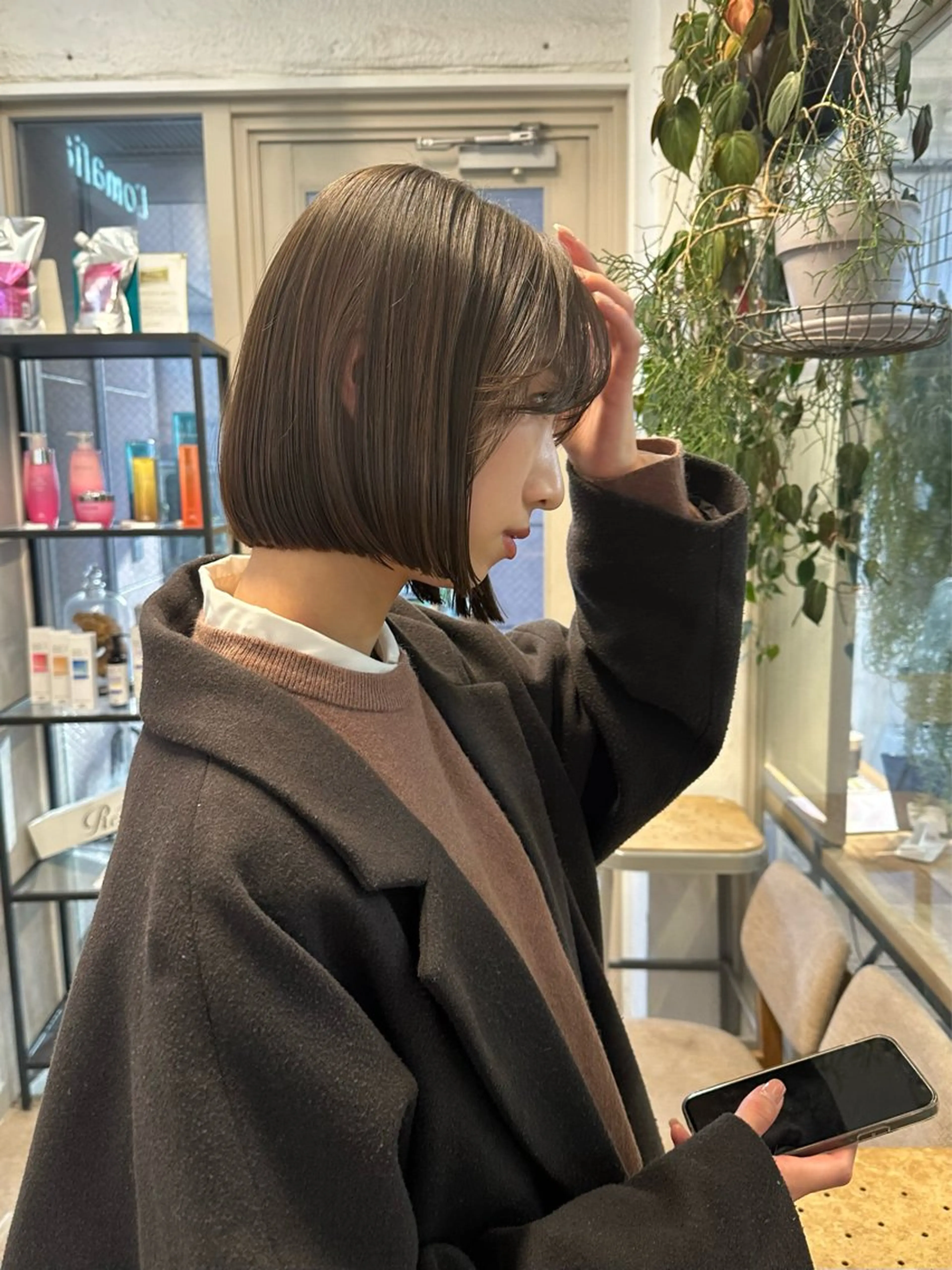 ショート ボブ カット トリートメント REINA☁️透明感 カラー/ぷつっと♡のヘアスタイル