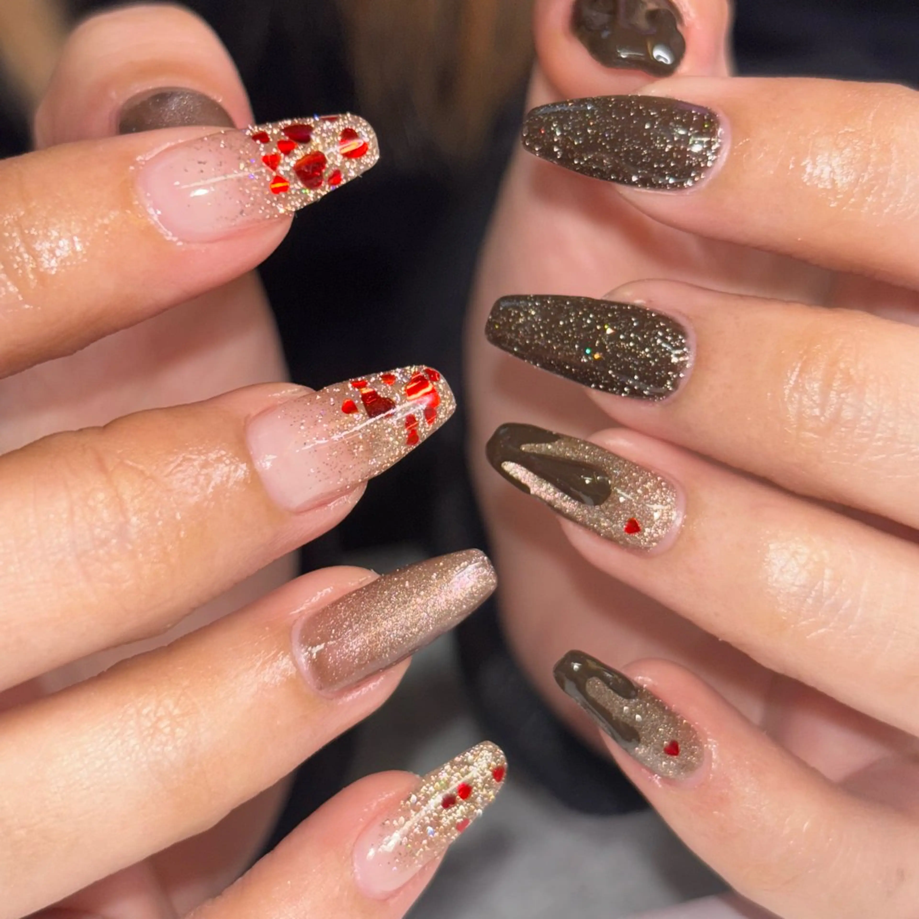 ネイル バレンタイン ハンドネイル mood mitsukiのネイルデザイン