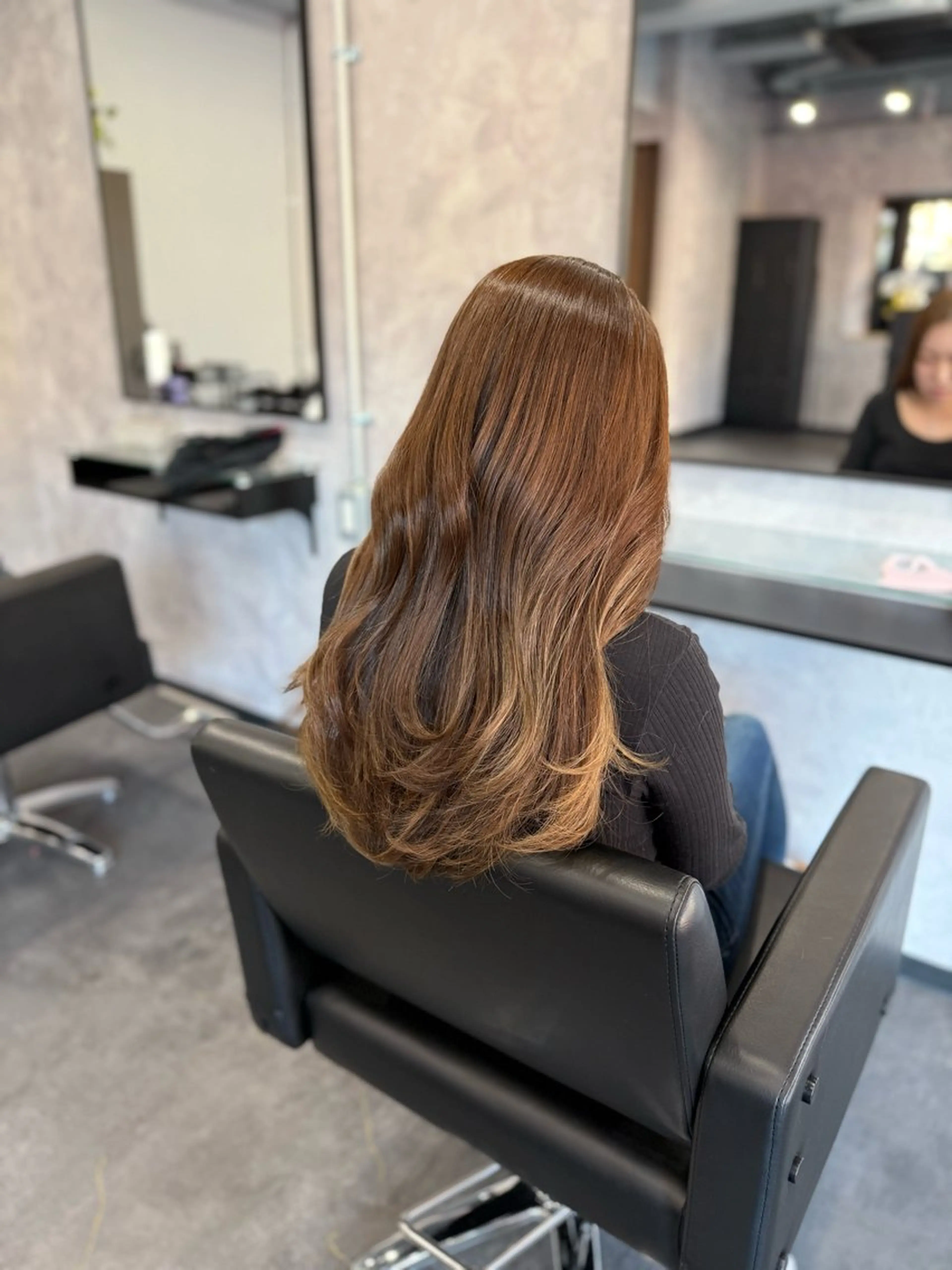 ミディアム カラー 髪質改善 カット ヘアカラー トリートメント 🌹【代表】古川暁 髪質改善縮毛矯正🌹のヘアスタイル