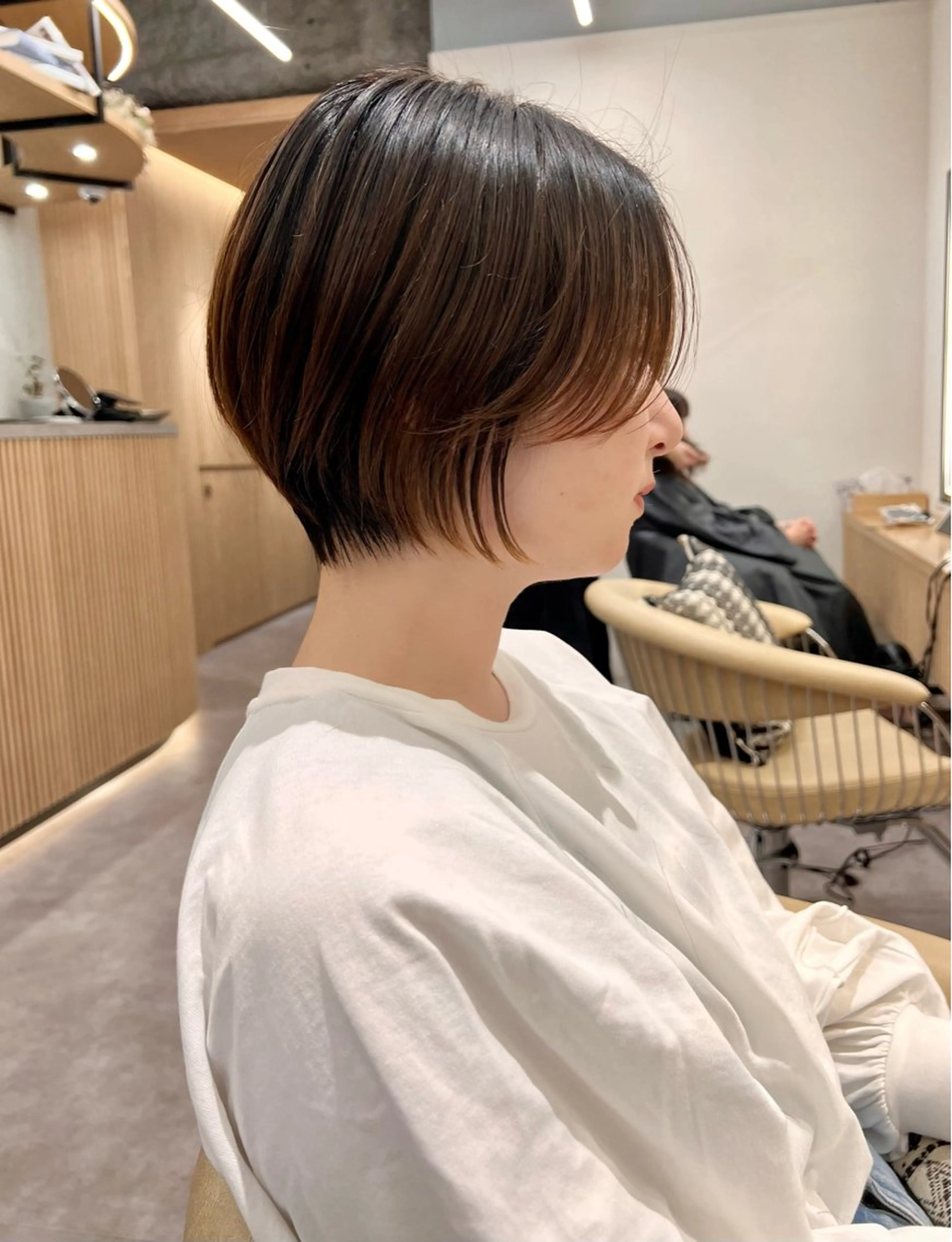 ショート 丸みショート ショートヘア 【似合わせ・レイヤー ・パーマ】海気のヘアスタイル