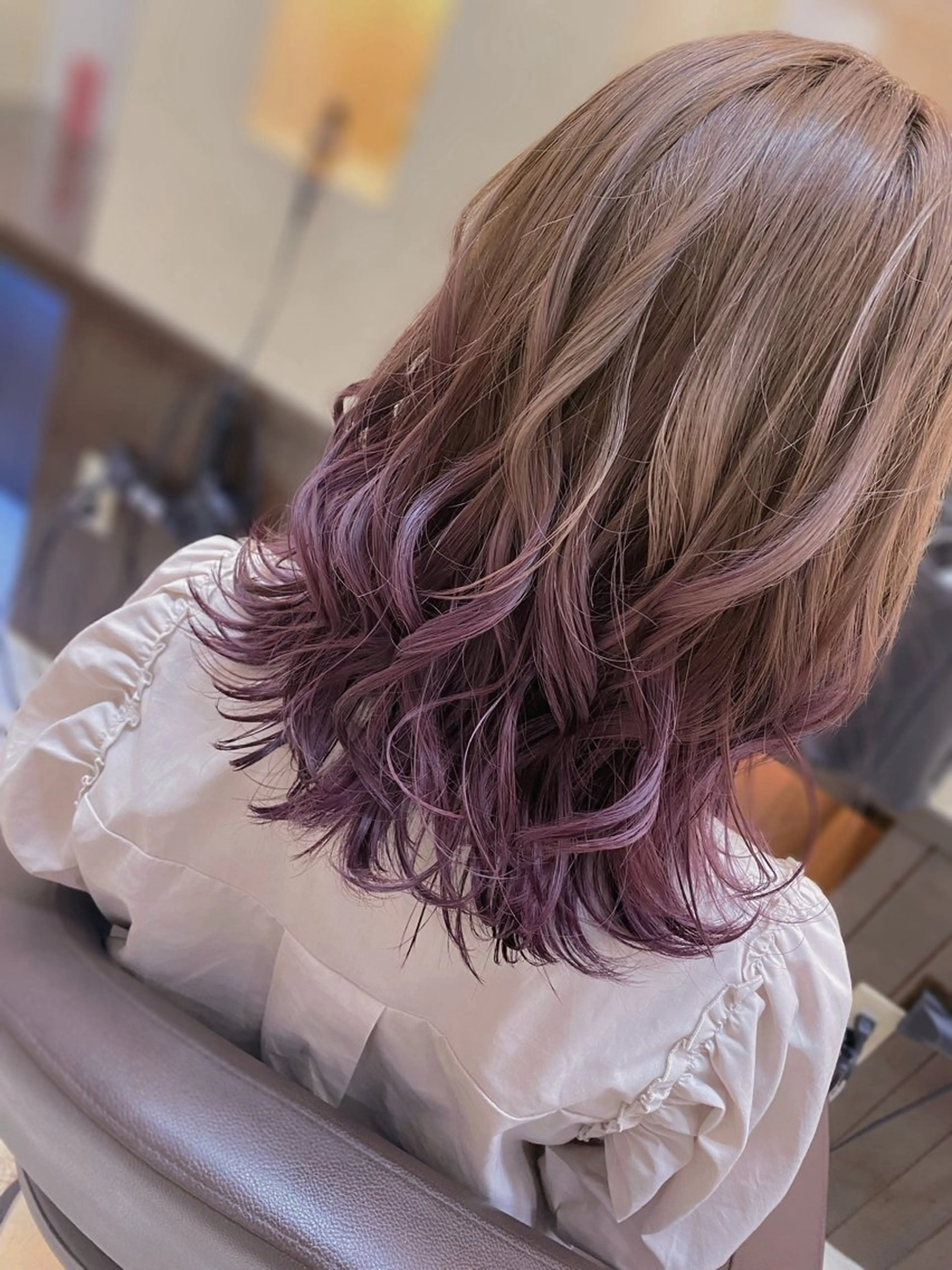 ミディアム カラー hair design FABRO.所属・7.. Nanaのヘアスタイル