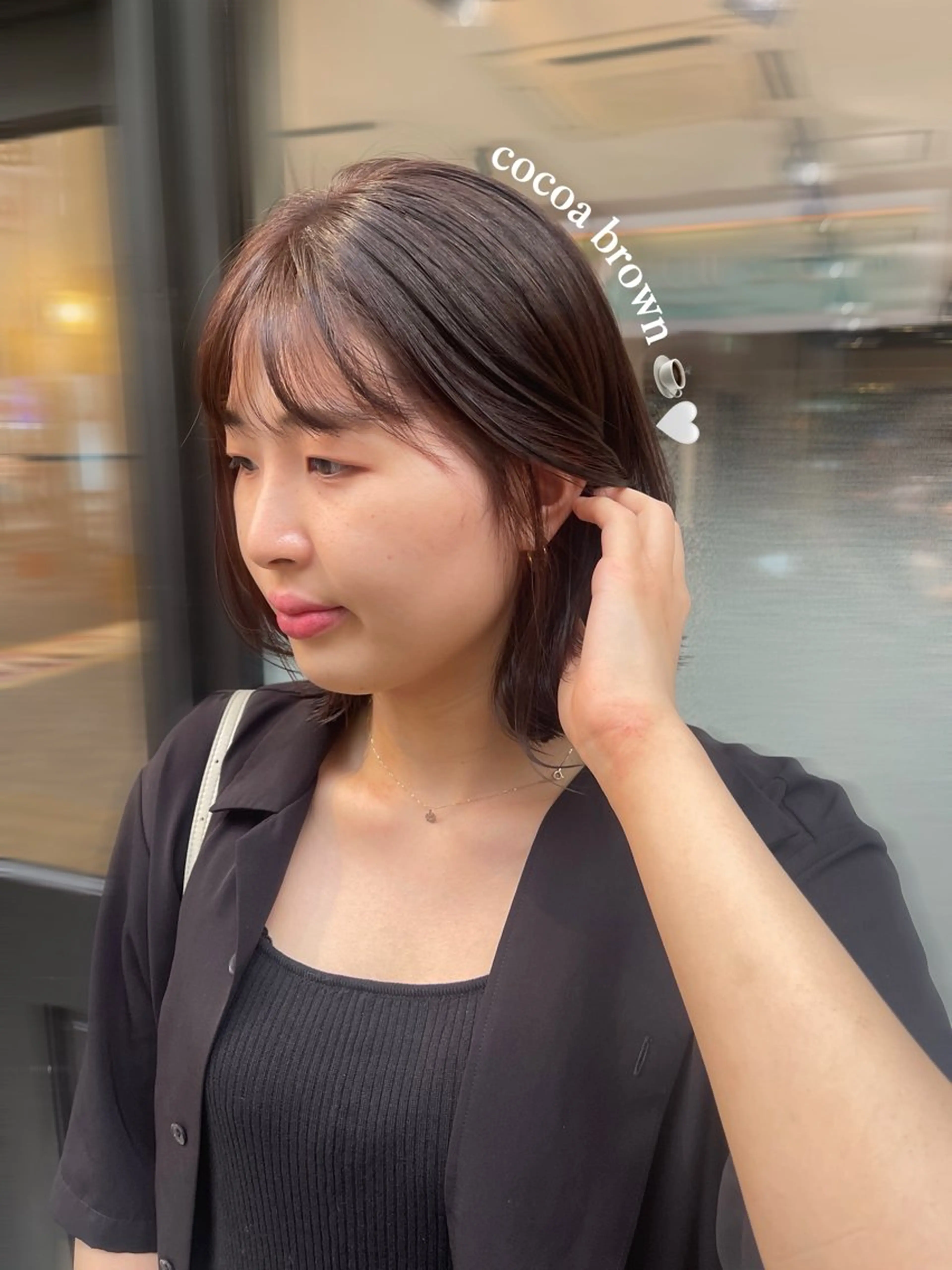 ミディアム カラー ブラウンカラー ナチュラルブラウン La fith hair SHIN 大分所属・Lafith 大分／ ヨッシーのヘアスタイル