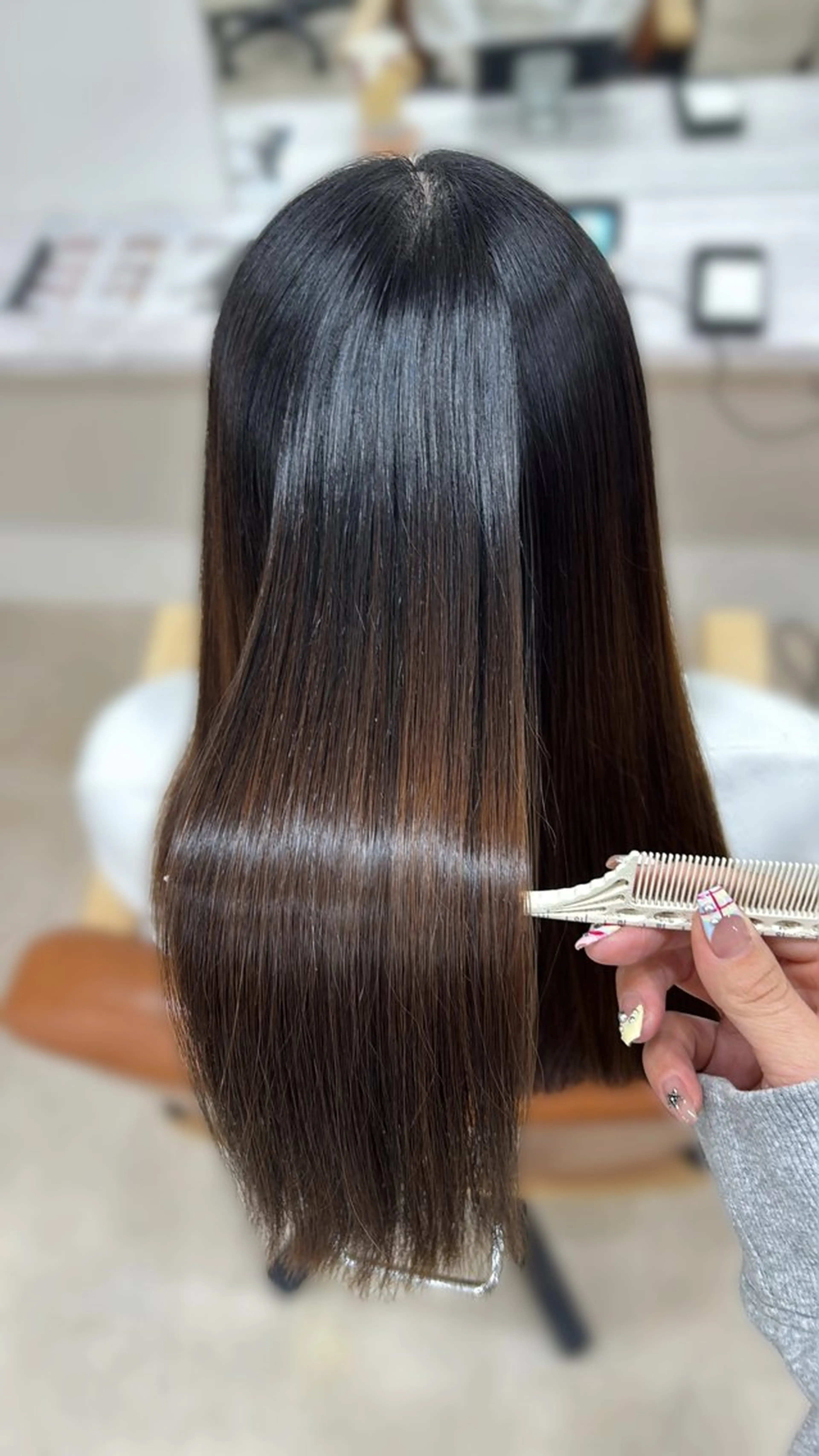 縮毛矯正の写真