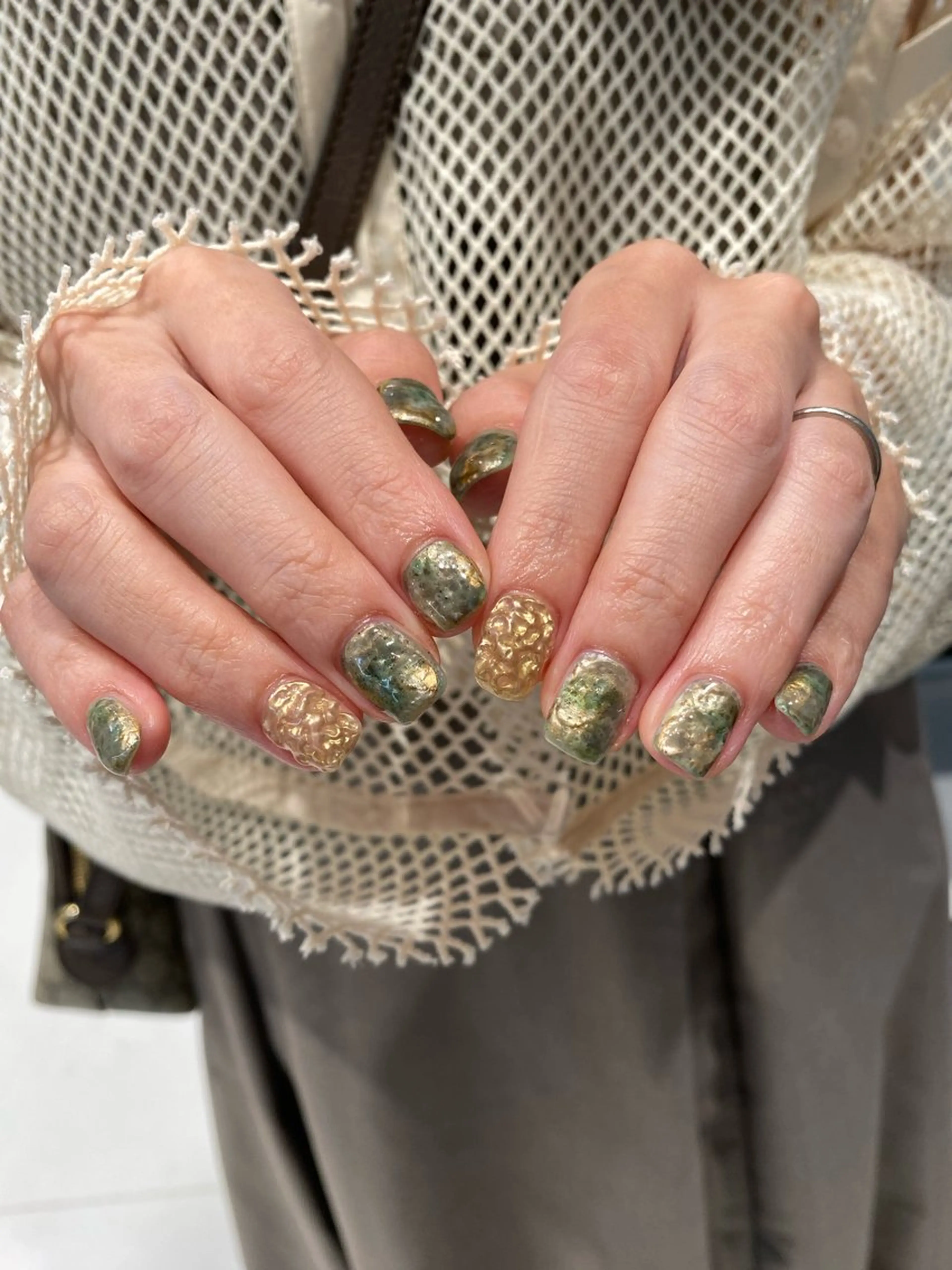 ネイル ジェルネイル マグネットネイル ニュアンスネイル ワンカラーネイル パラジェル ハンドネイル 草加ニュアンスネイル 🌚hersのネイルデザイン