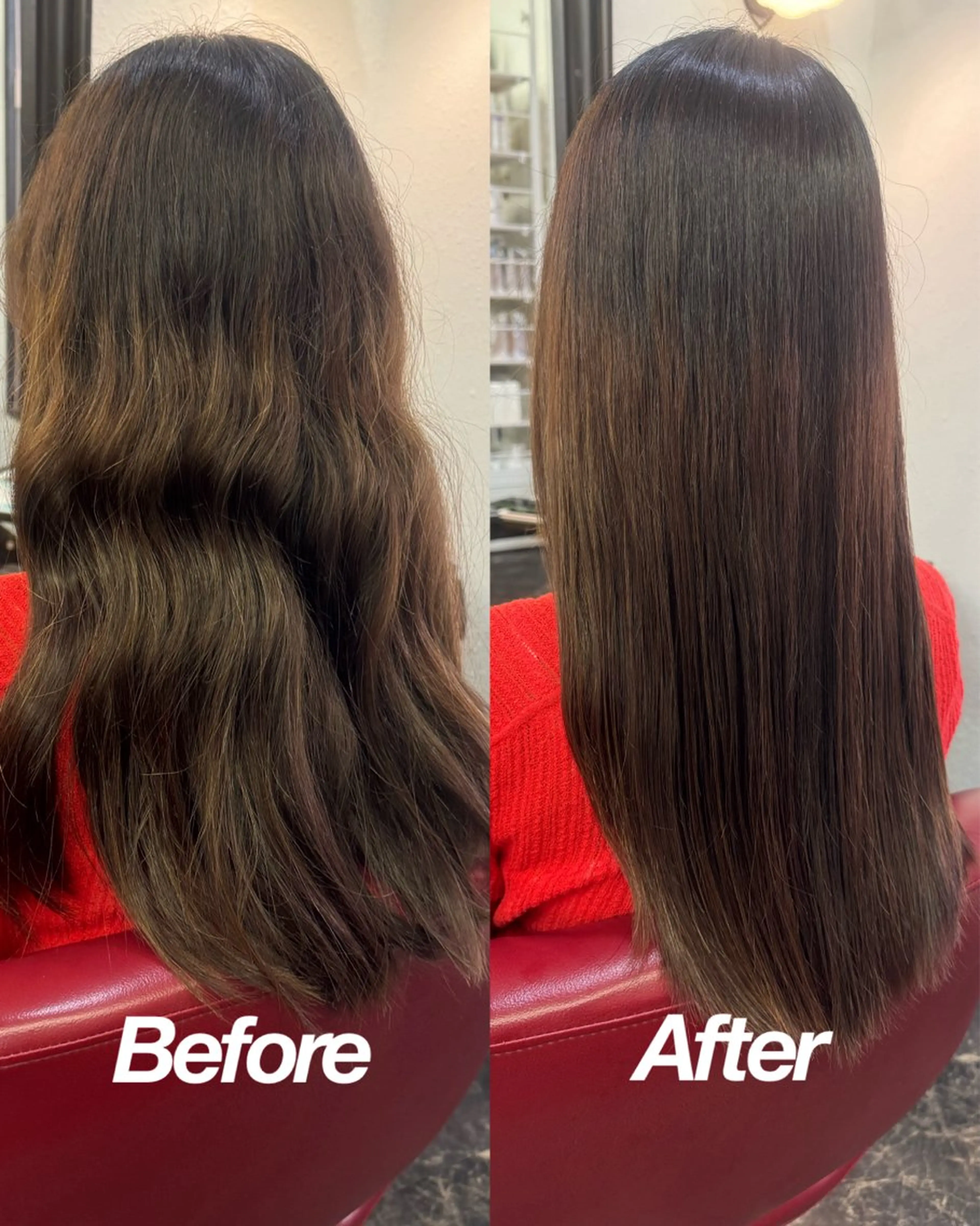 【縮毛矯正よりもナチュラルなおさまり、ツヤ感が欲しい方にオススメ】 ナチュラルストレート＋世界最高級ヘナの写真