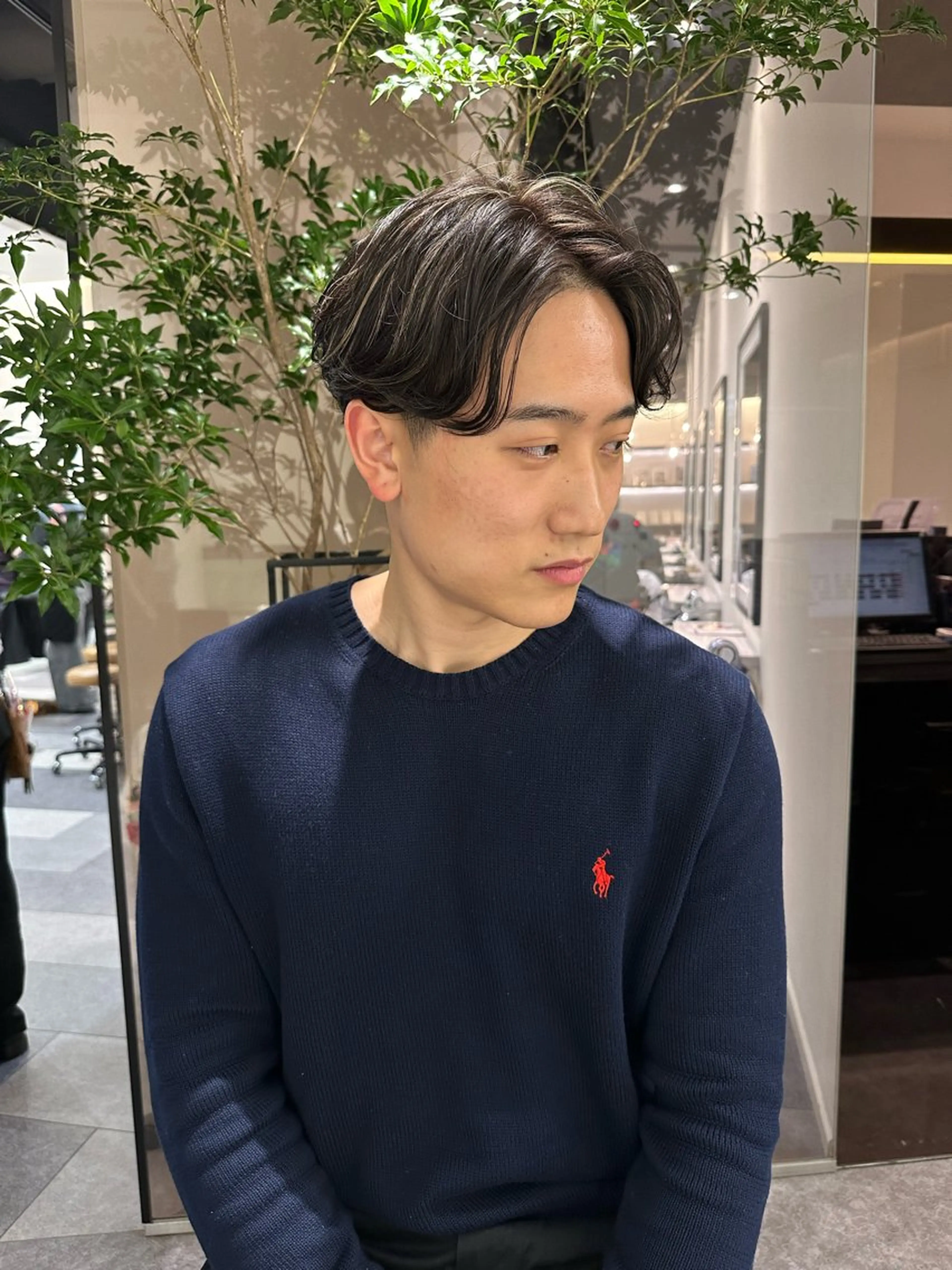 ショート パーマ メンズ 中原 優美のヘアスタイル