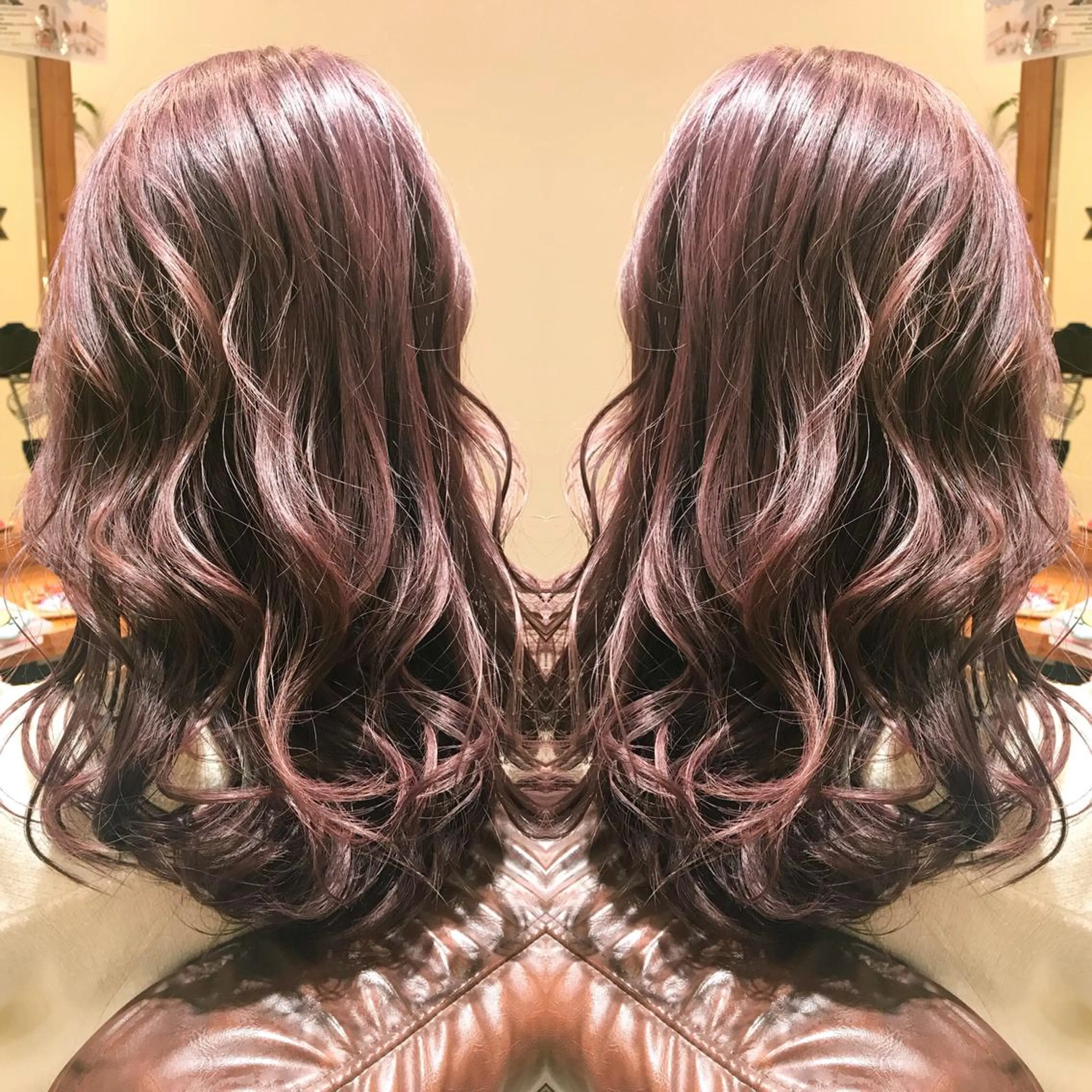 ロング カラー ヘアアレンジ シールエクステ⭐️ オオミタクヤのヘアスタイル