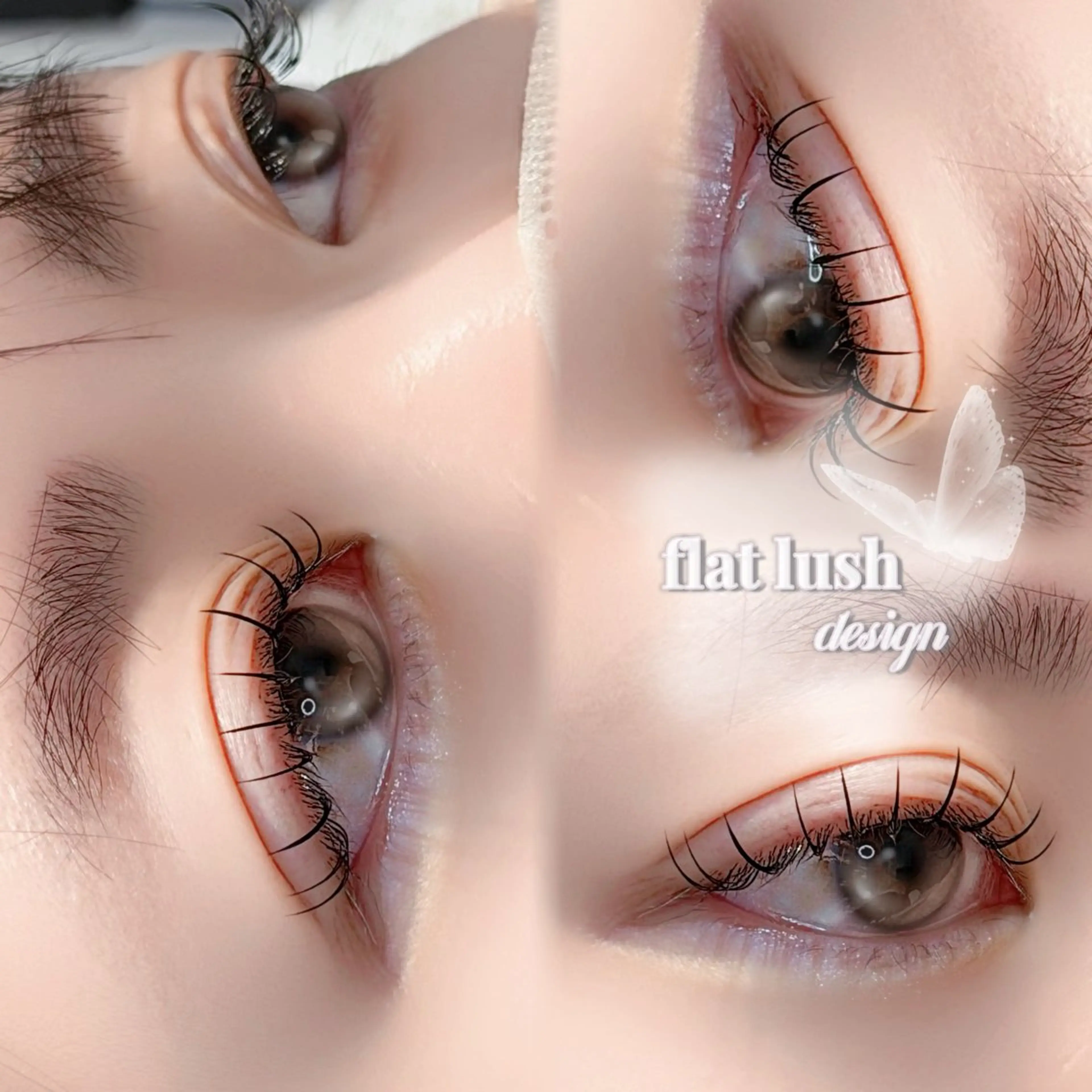 マツエク・マツパ フラットラッシュ マツエク marin ︎_.のマツエク・マツパデザイン