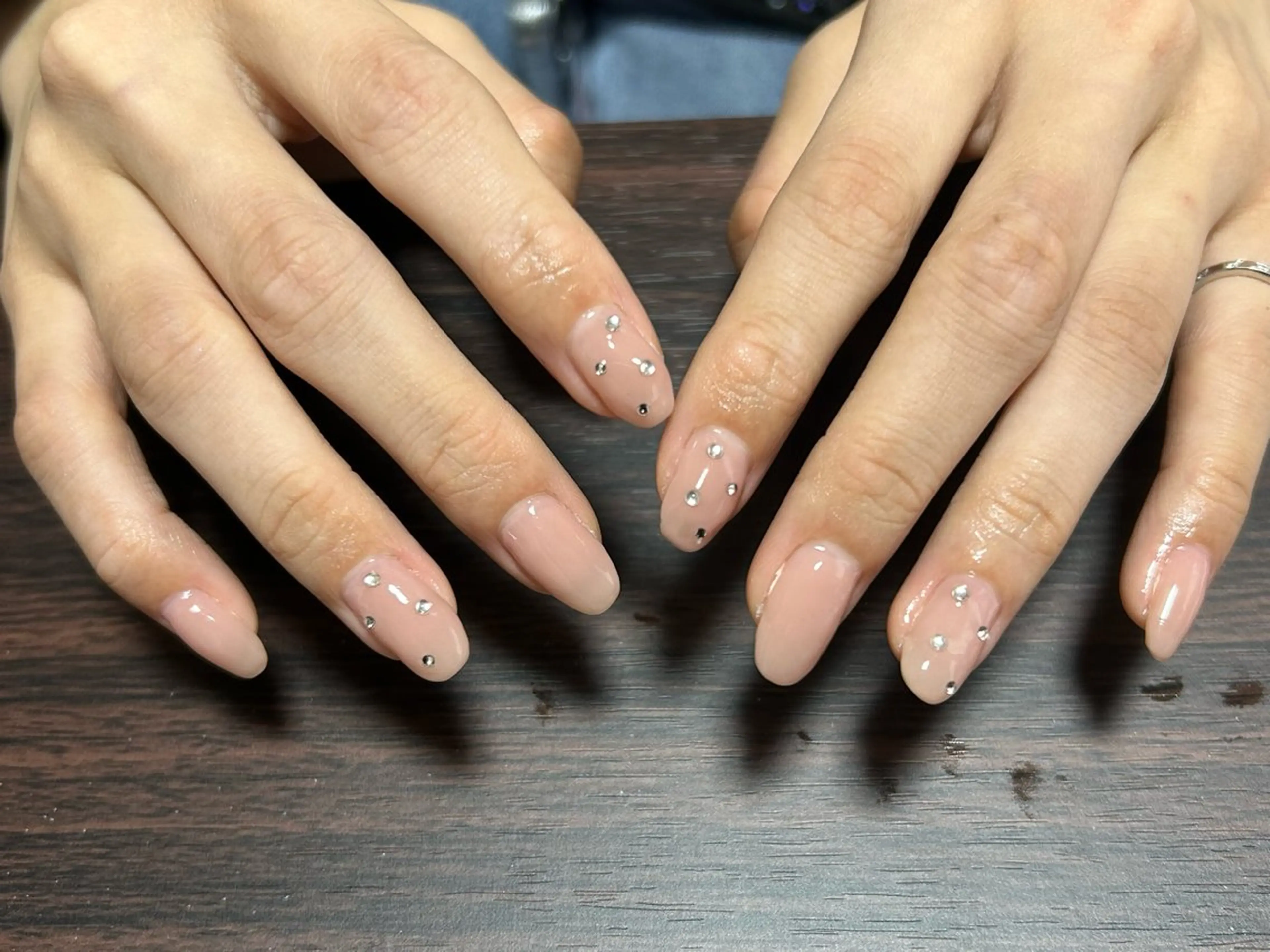 ネイル オフィスネイル ピンク ピンクベージュ i nailのネイルデザイン