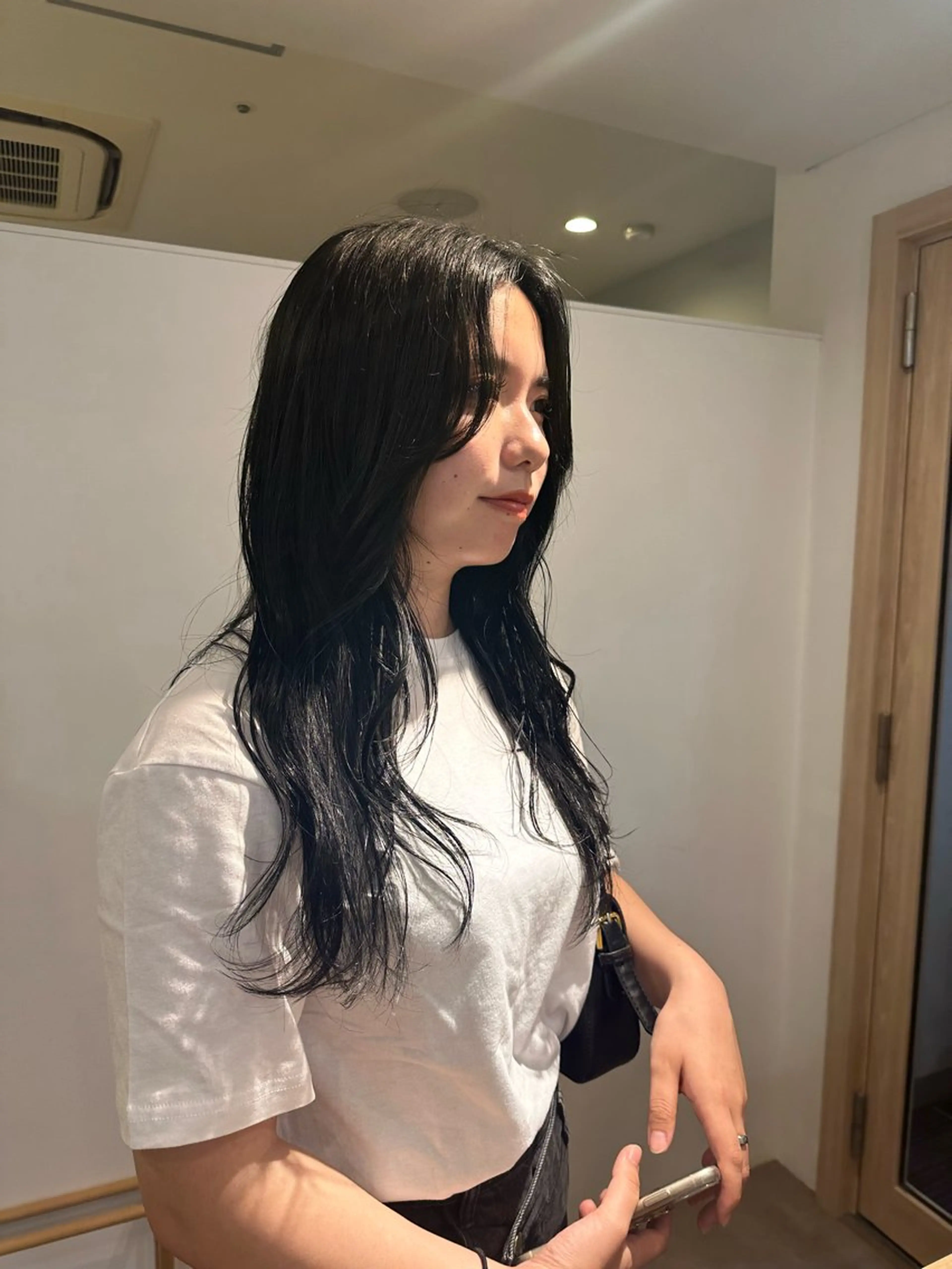 セミロング カラー カット ヘアカラー トリートメント 梅田/柔らかカラー/ オオハシ リナコのヘアスタイル