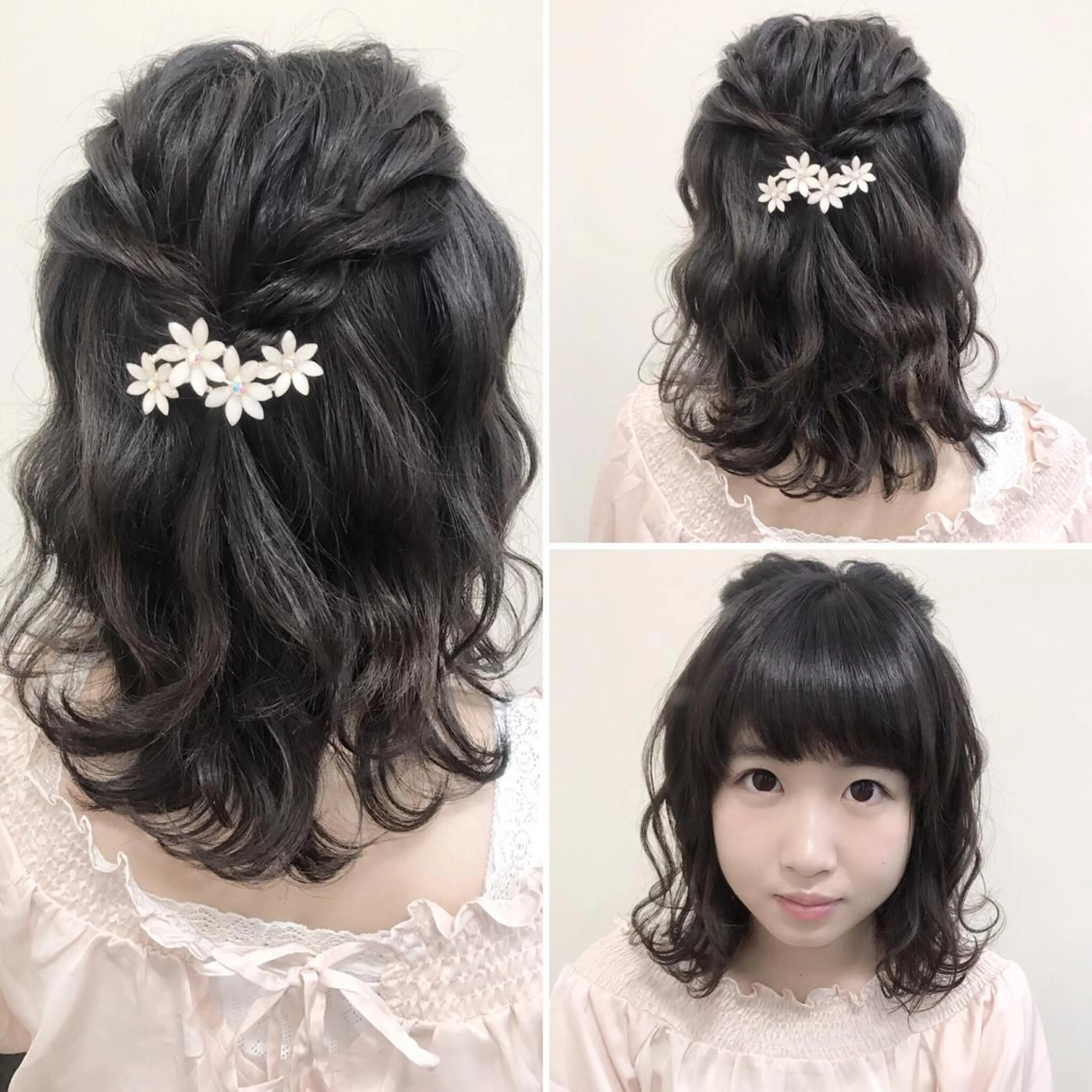 ミディアム ヘアアレンジ 沢田 瞳のヘアスタイル