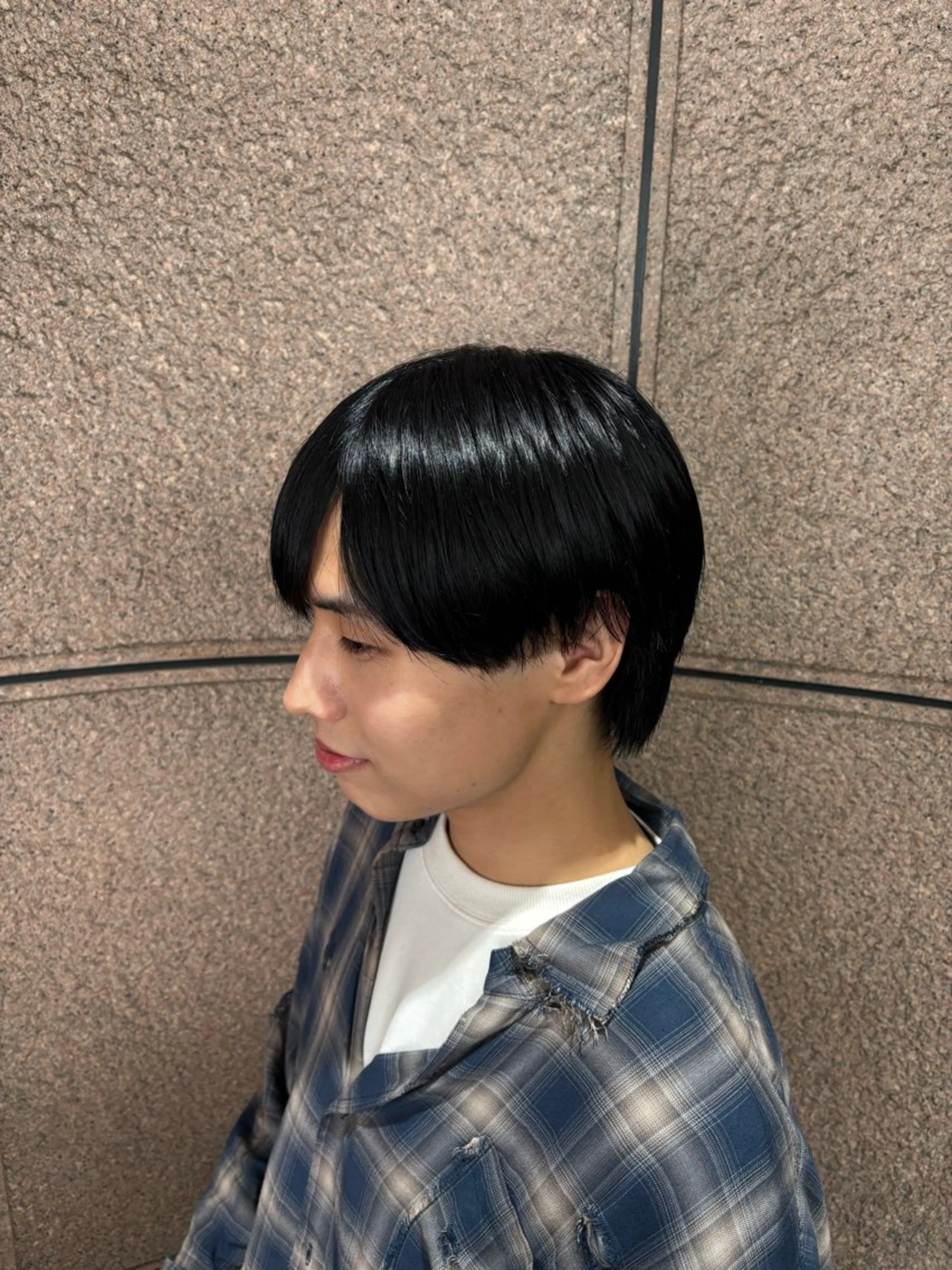 就活カラー🥷　「オシャレも就活もどちらも取れる暗髪💇🏻」の写真