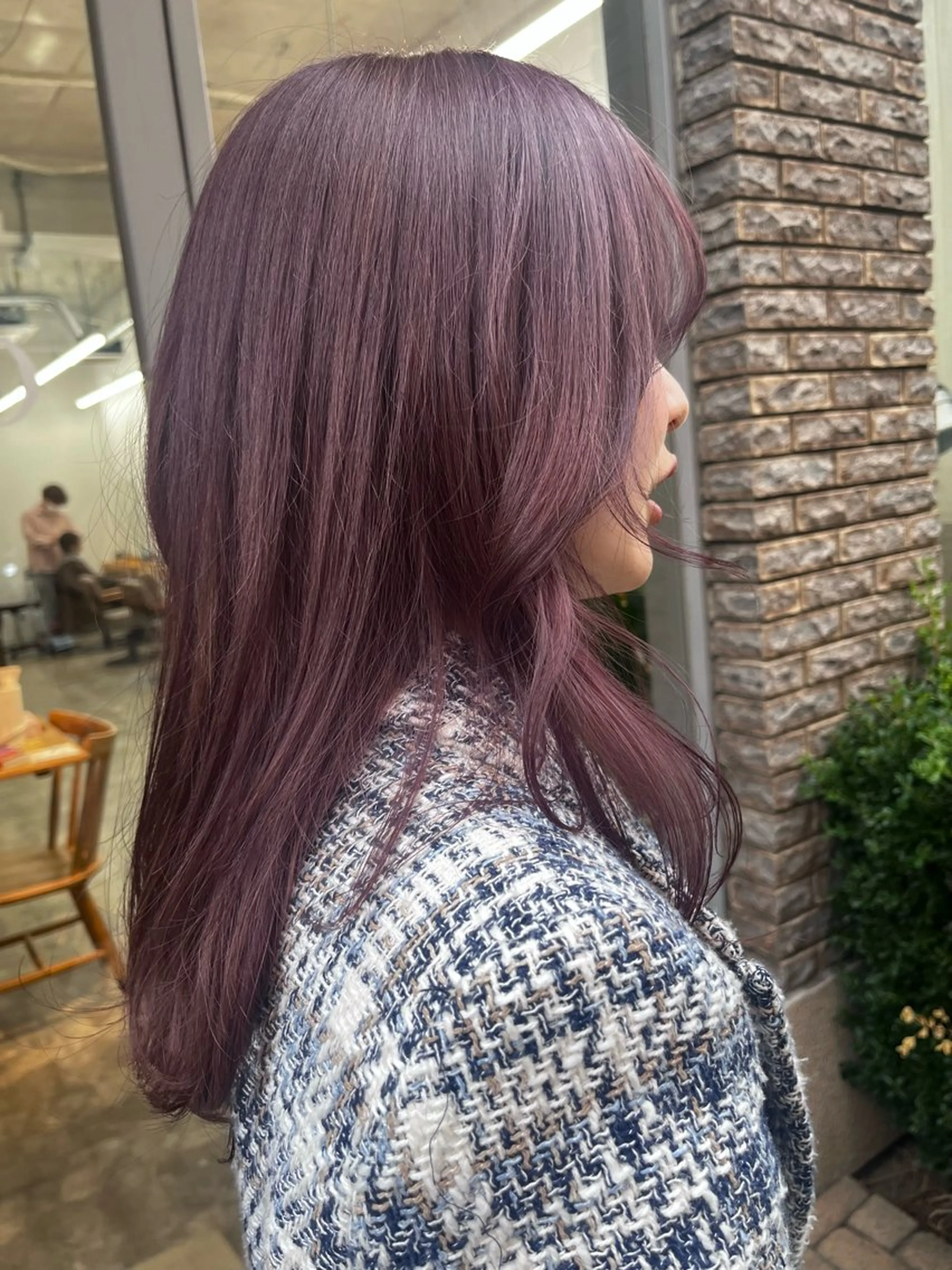 ロング ラベンダーベージュ ROSSO Hair＆SPA  香椎宮前店所属・SHIINA 香椎宮前店のヘアスタイル