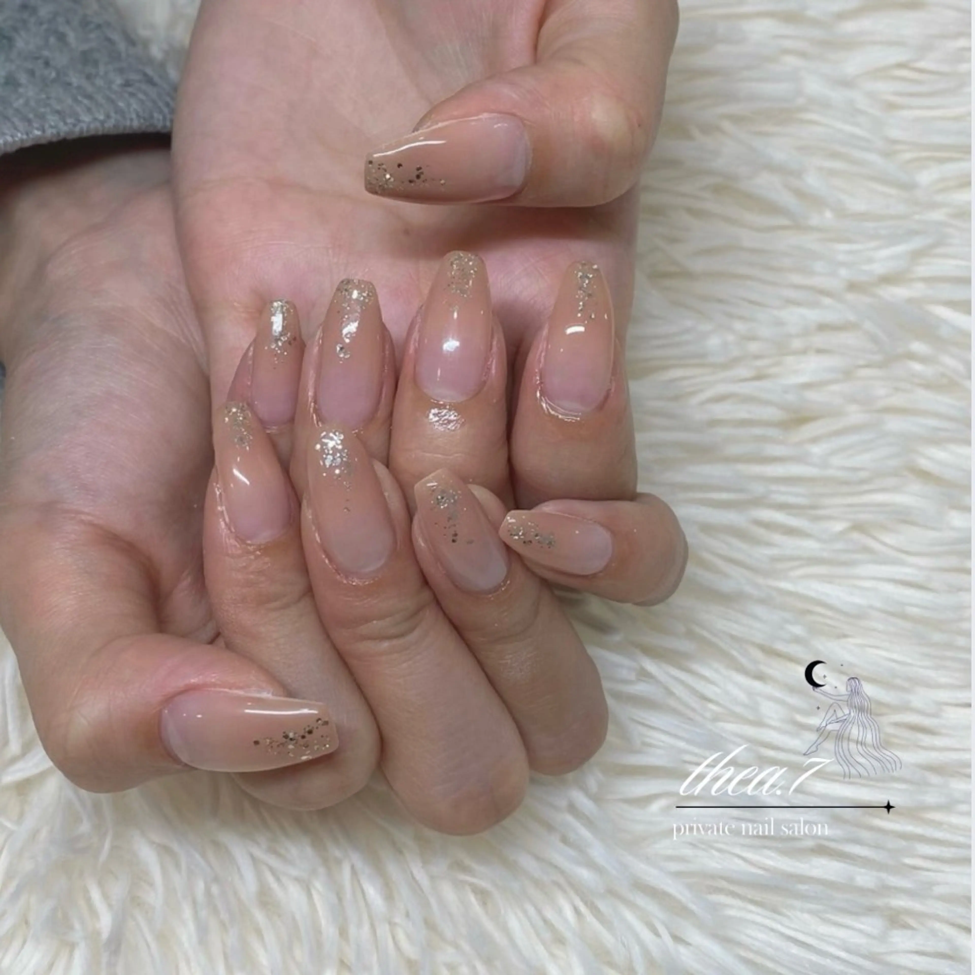 ネイル グラデーション ラメ(グリッター) ハンドネイル thea.7 【テアナ】のネイルデザイン