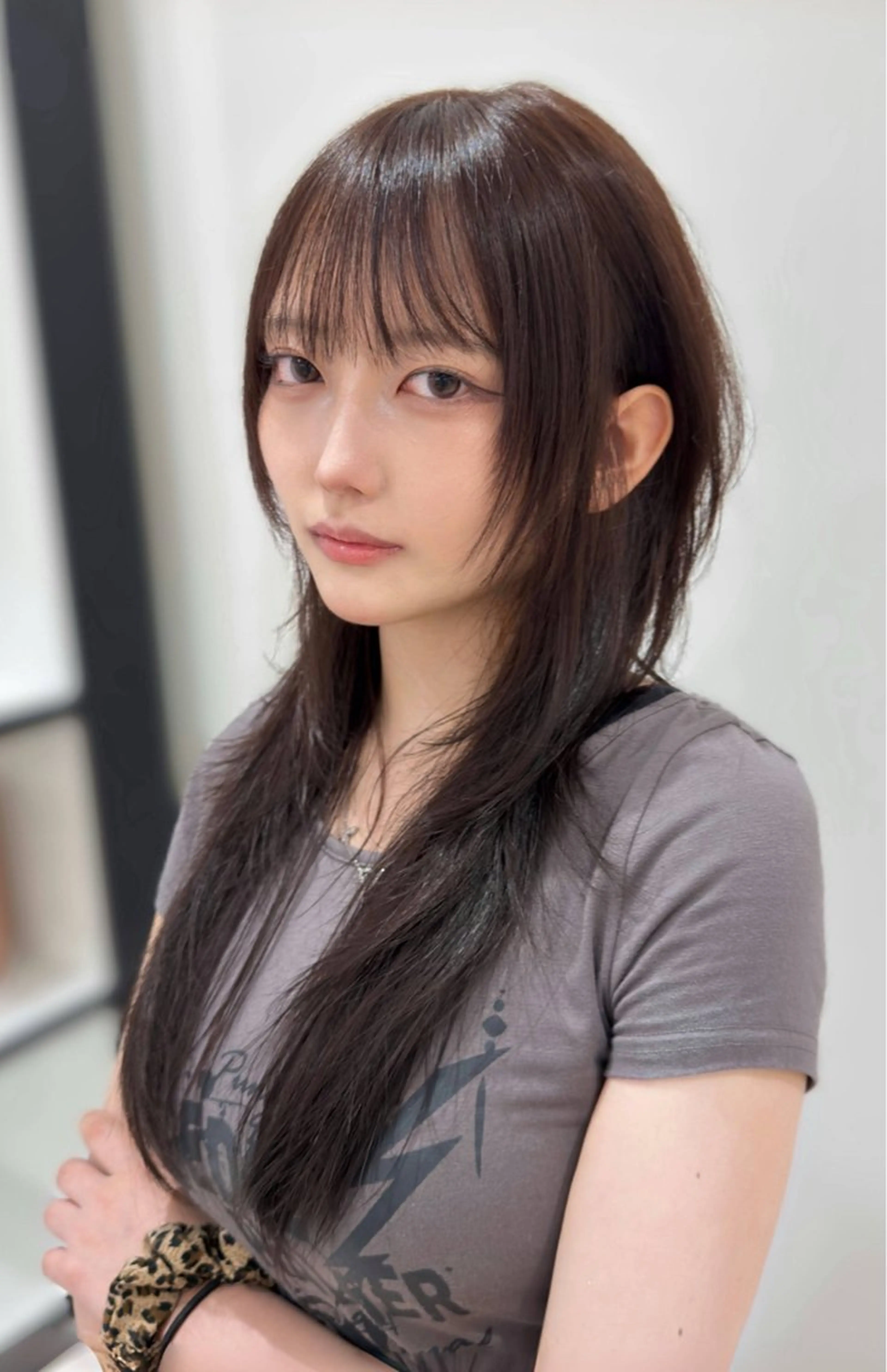 ロング ハッシュカット ロング カット ヘアカラー トリートメント ガレリアエレガンテ栄店所属・ウルフカット/ ハッシュカット/山路のヘアスタイル