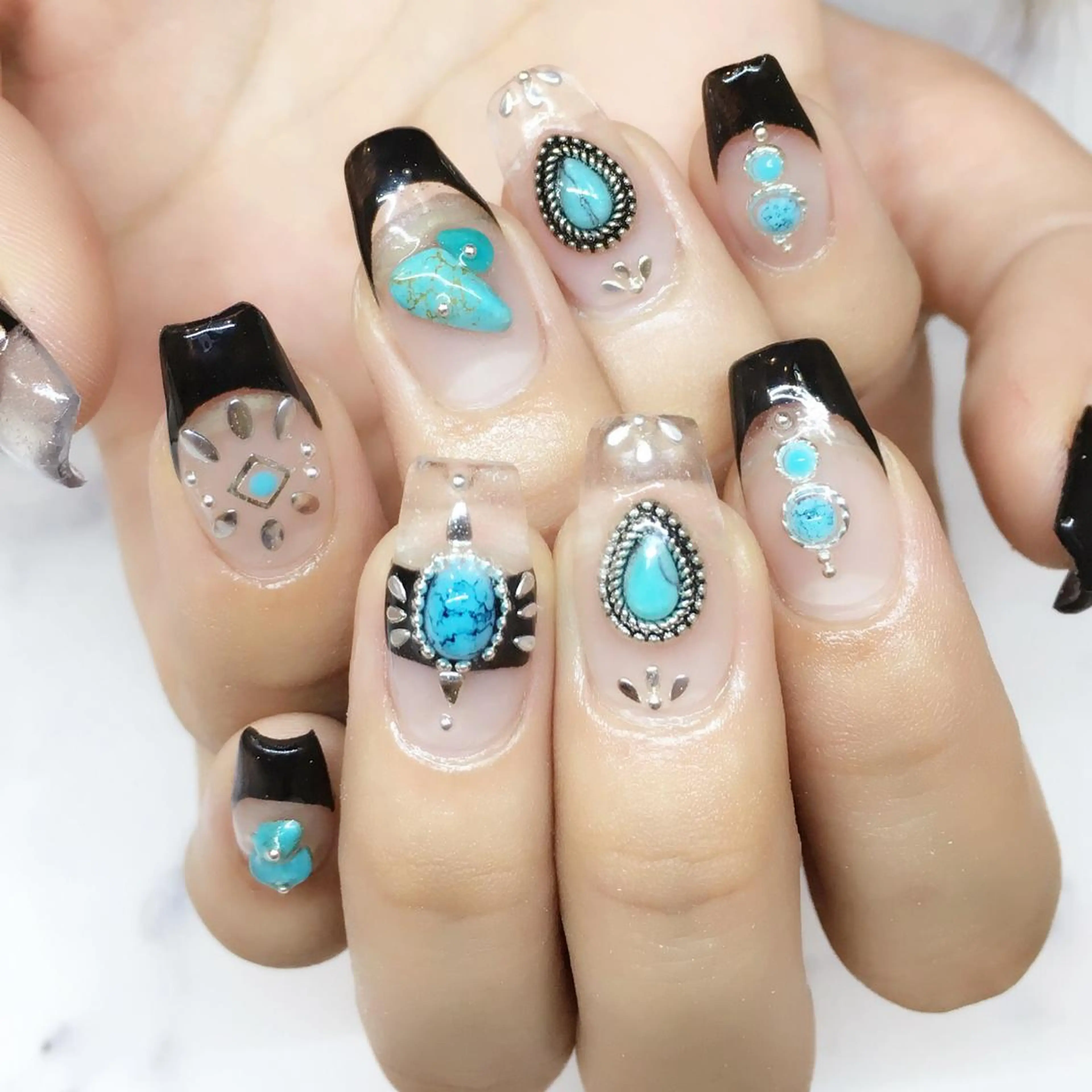 ネイル 持ち込み スカルプネイル nail salon Soeurのネイルデザイン