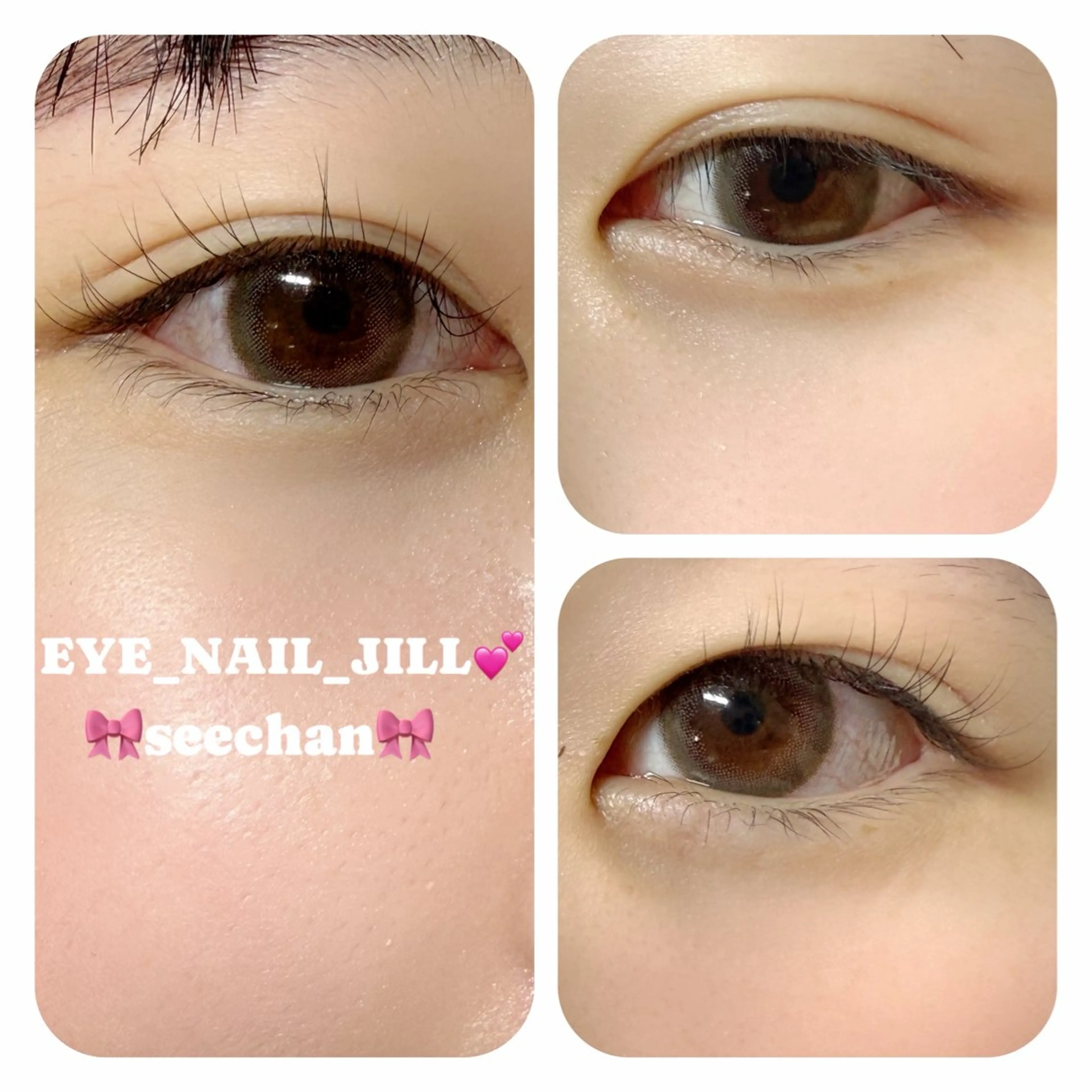 マツエク・マツパ 一重×まつ毛パーマ JILL seechanのネイルデザイン